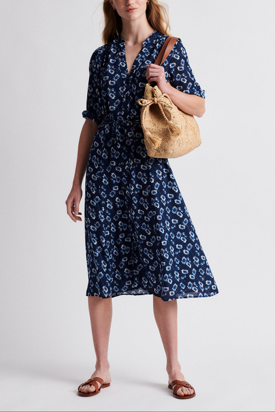 SETTIMA - robe chemise longueur midi Faume - seconde main