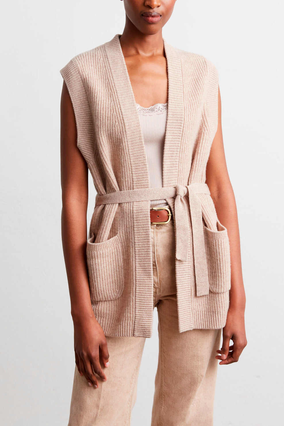 Gilet en laine sans manche - LAUREEN Faume - seconde main