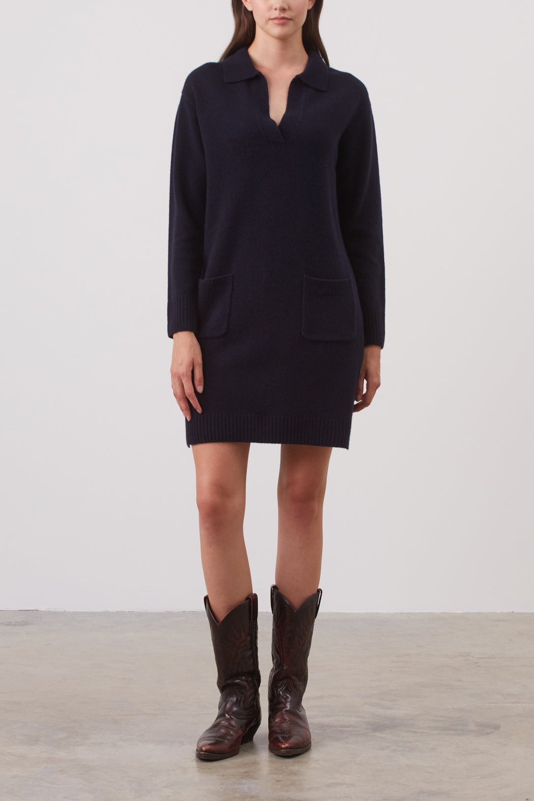 Robe en maille de laine cachemire - JASPER Faume - seconde main