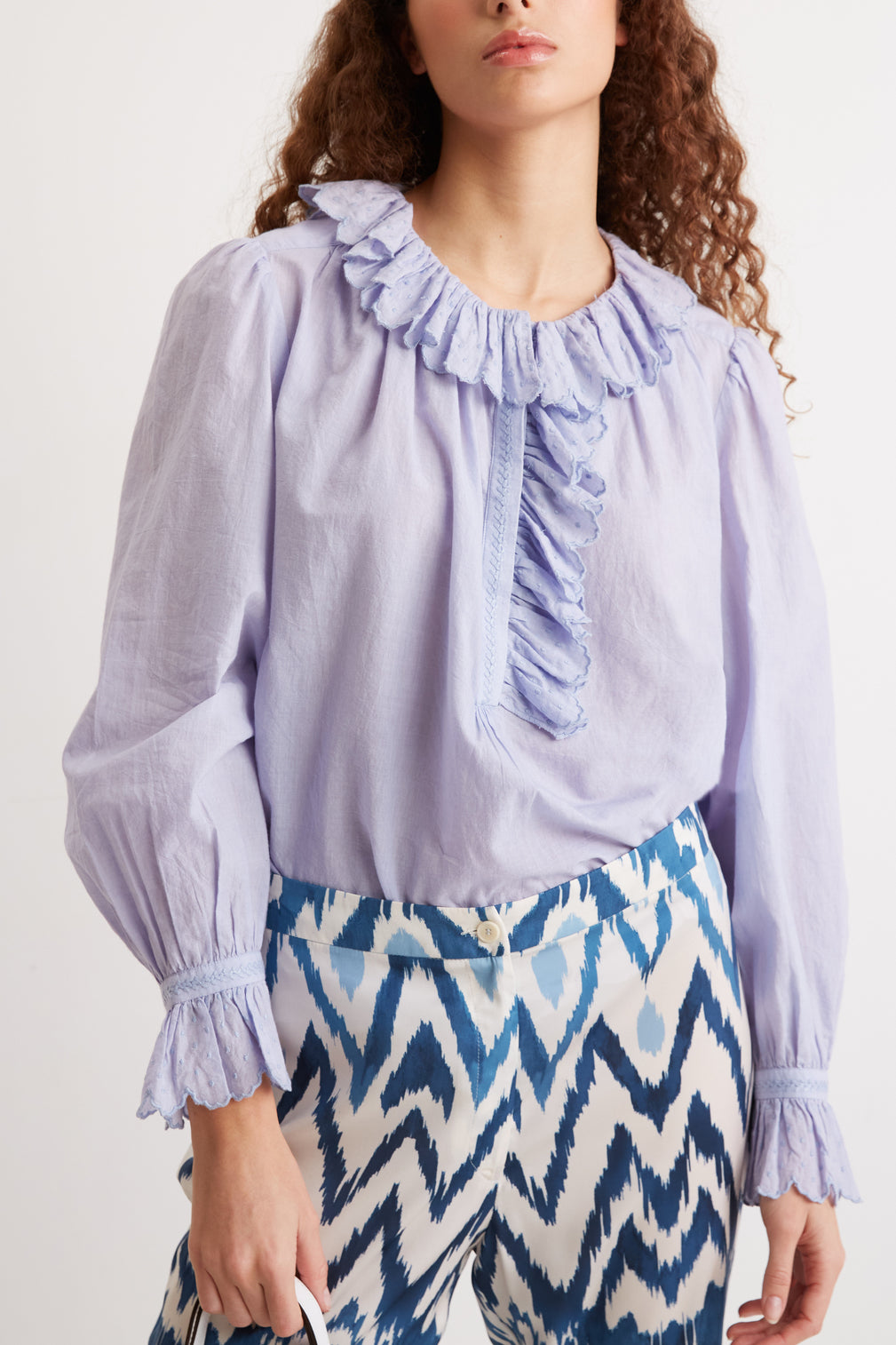 Blouse en coton brodé - CHARLINE Faume - seconde main