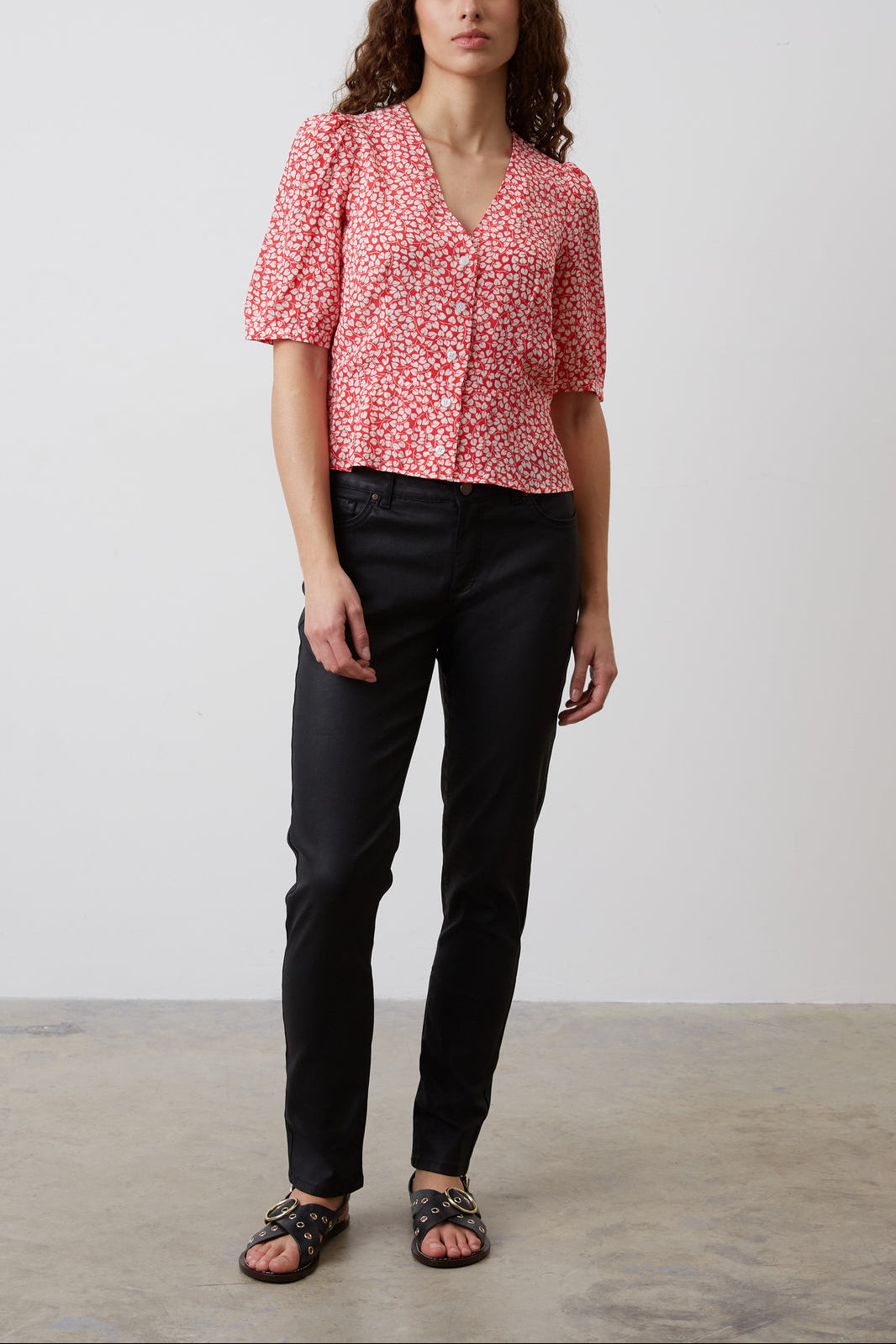 Chemise à fleurs - CANDIDE Faume - seconde main