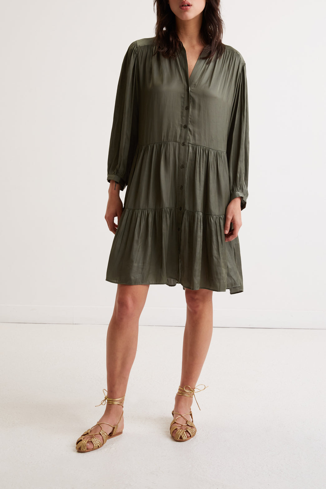 Robe courte satinée - JAUFREY Faume - seconde main