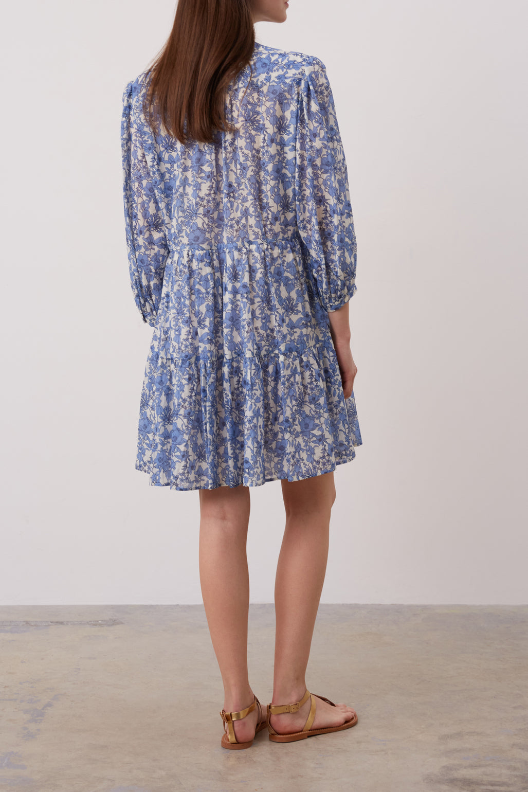 Robe courte en coton à fleurs - JAUFREY Faume - seconde main