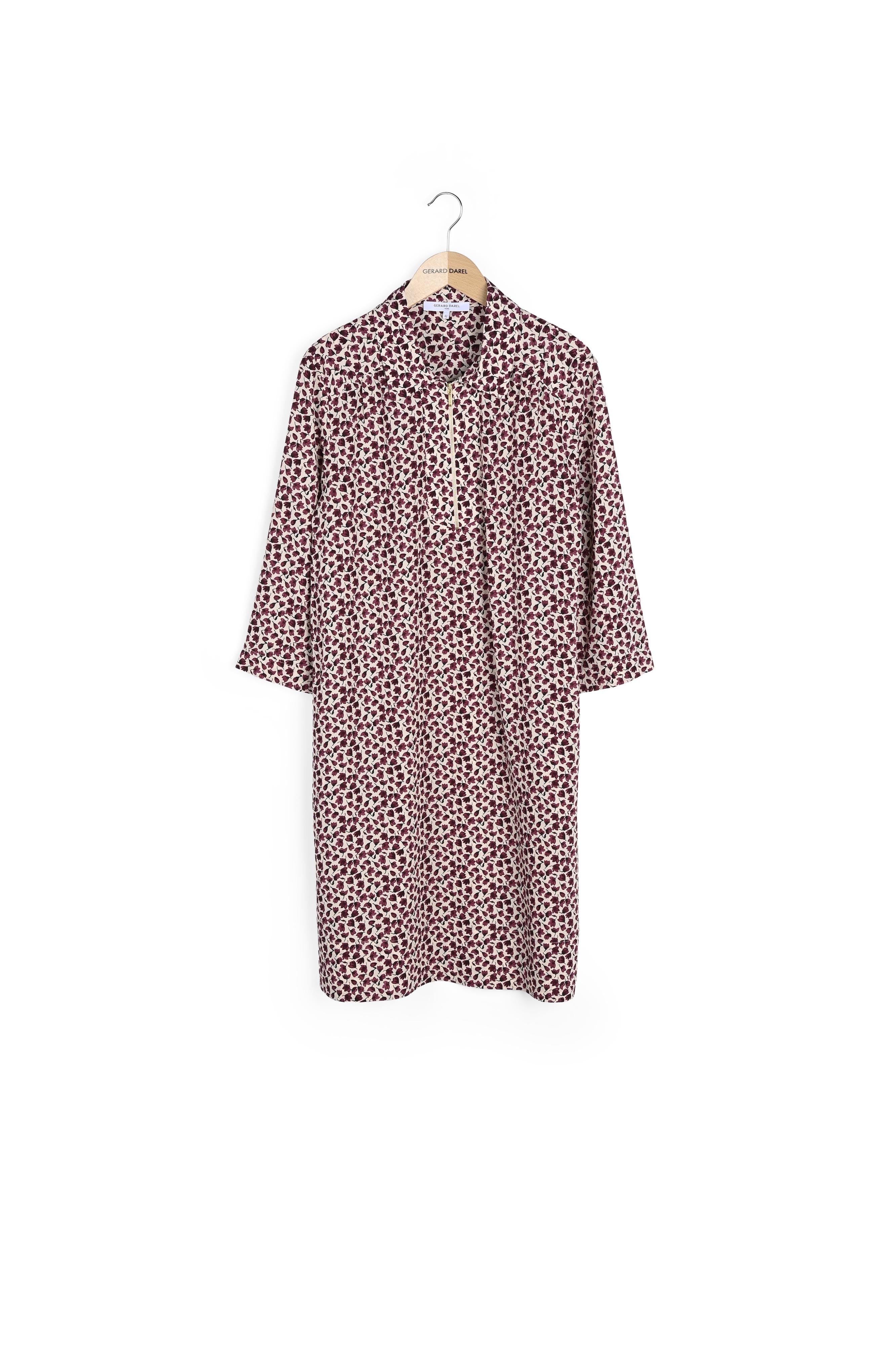 Robe courte zippée à fleurs - JORGIA Faume - seconde main