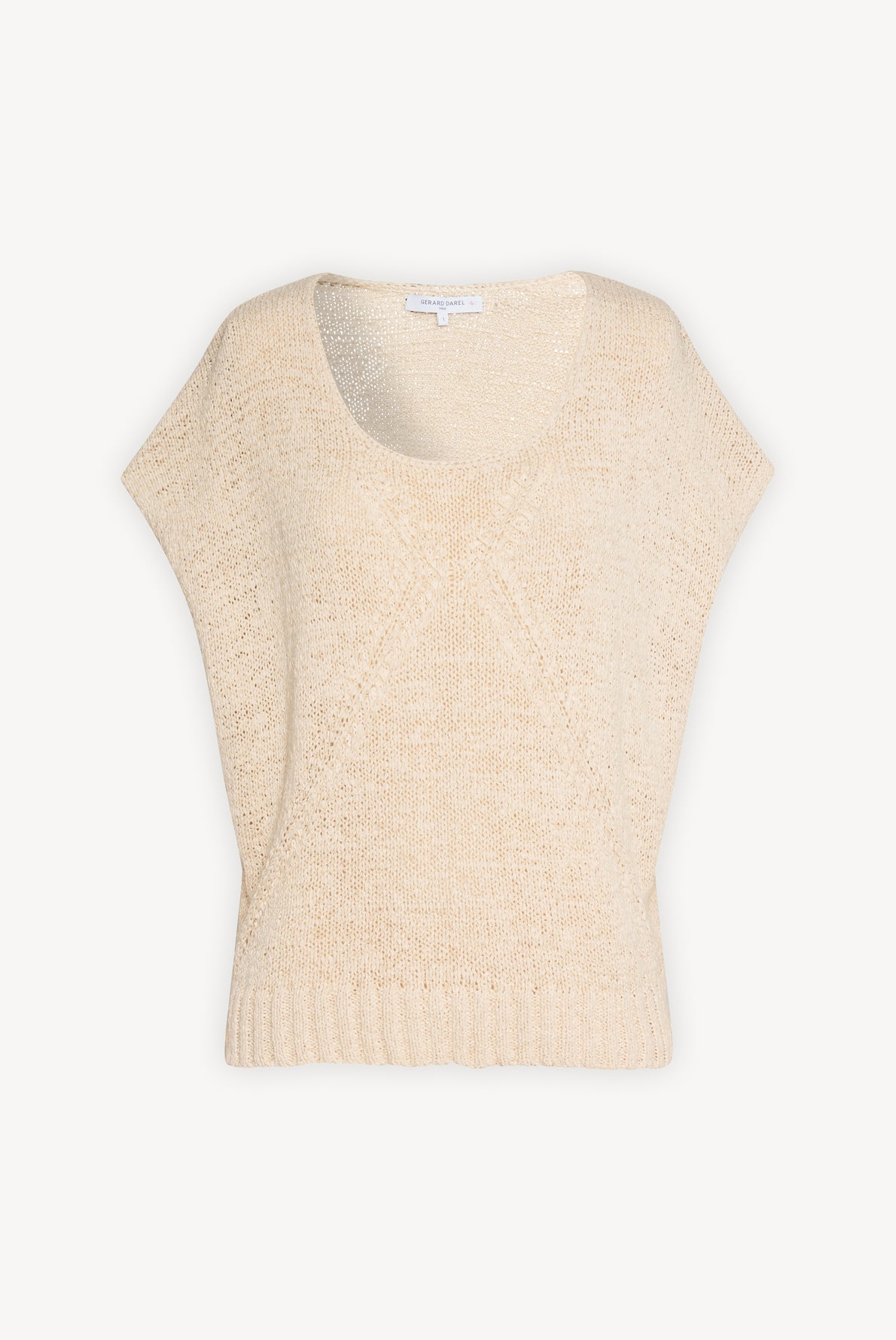 ELISE - Pull à manches courtes façon macramé Faume - seconde main