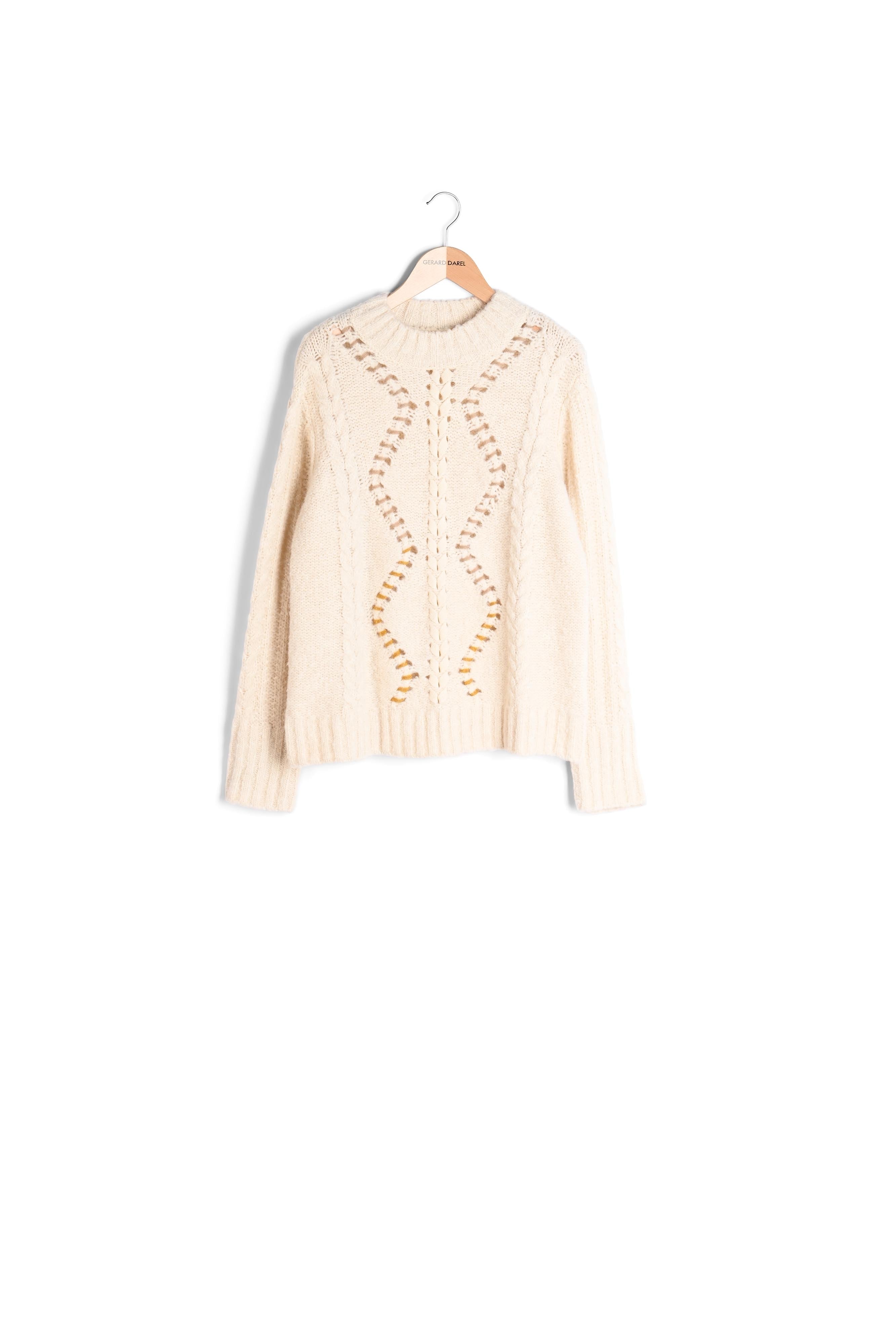 Pull torsadé en laine alpaga mélangée - LOLA Faume - seconde main