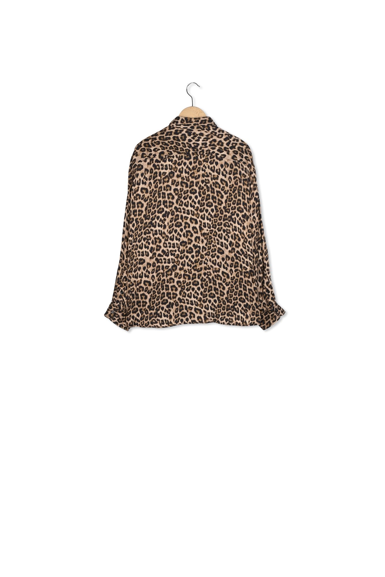 Chemise en satin léopard - BRIONY Faume - seconde main