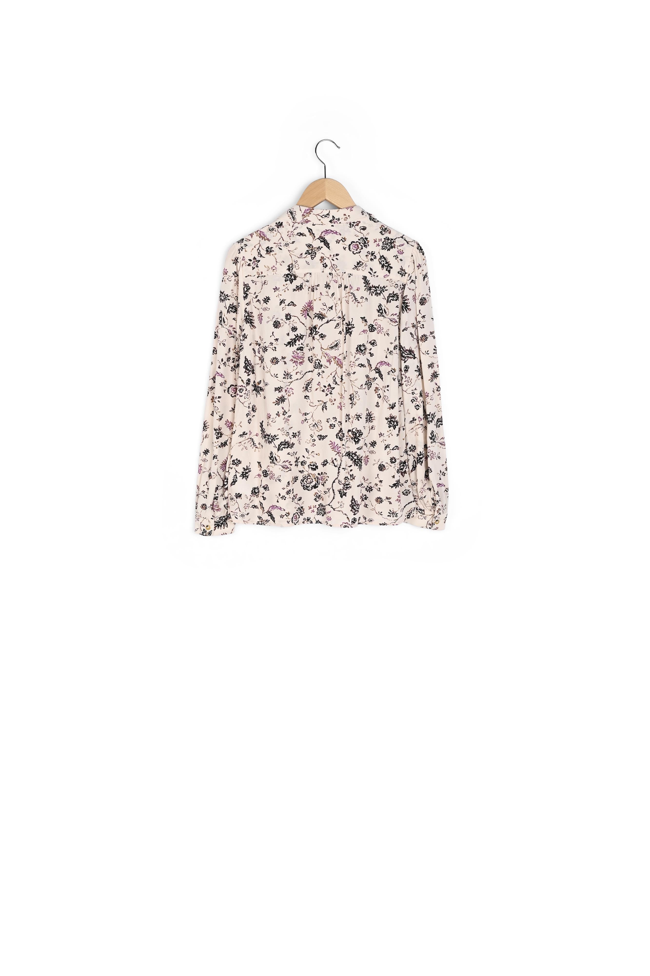 Chemise en soie fleuri - CARA Faume - seconde main