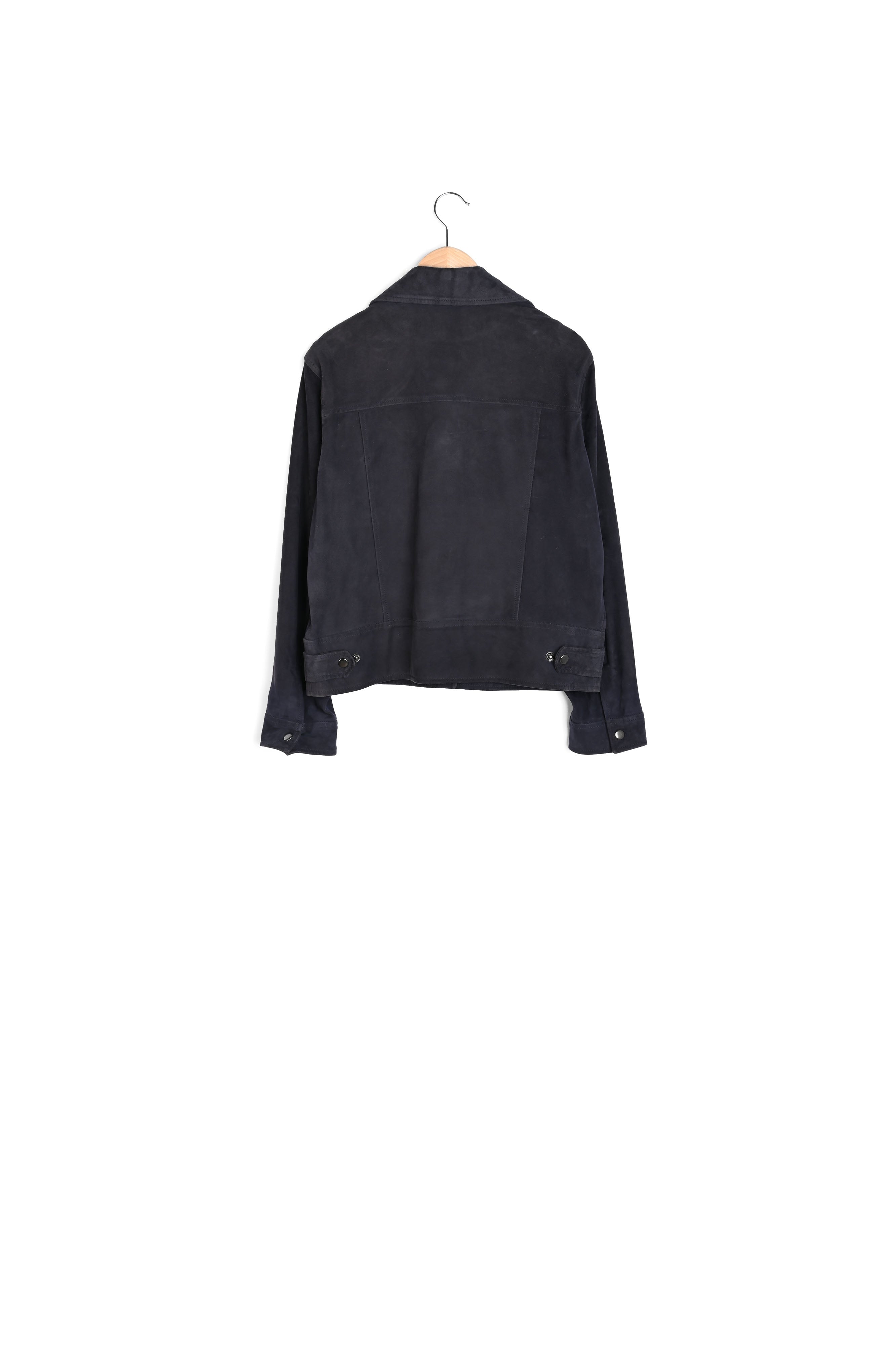 GERMANA - Veste courte en chèvre velours Faume - seconde main