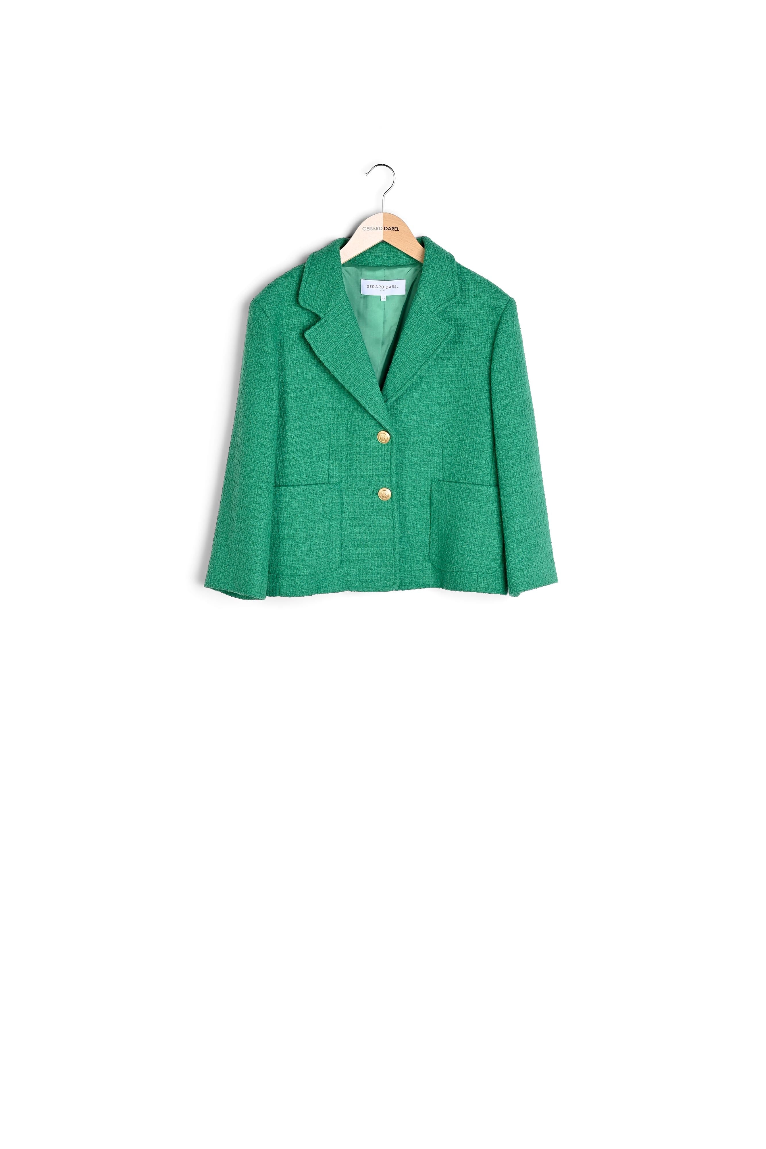 Blazer en tweed uni - NASREEN Faume - seconde main