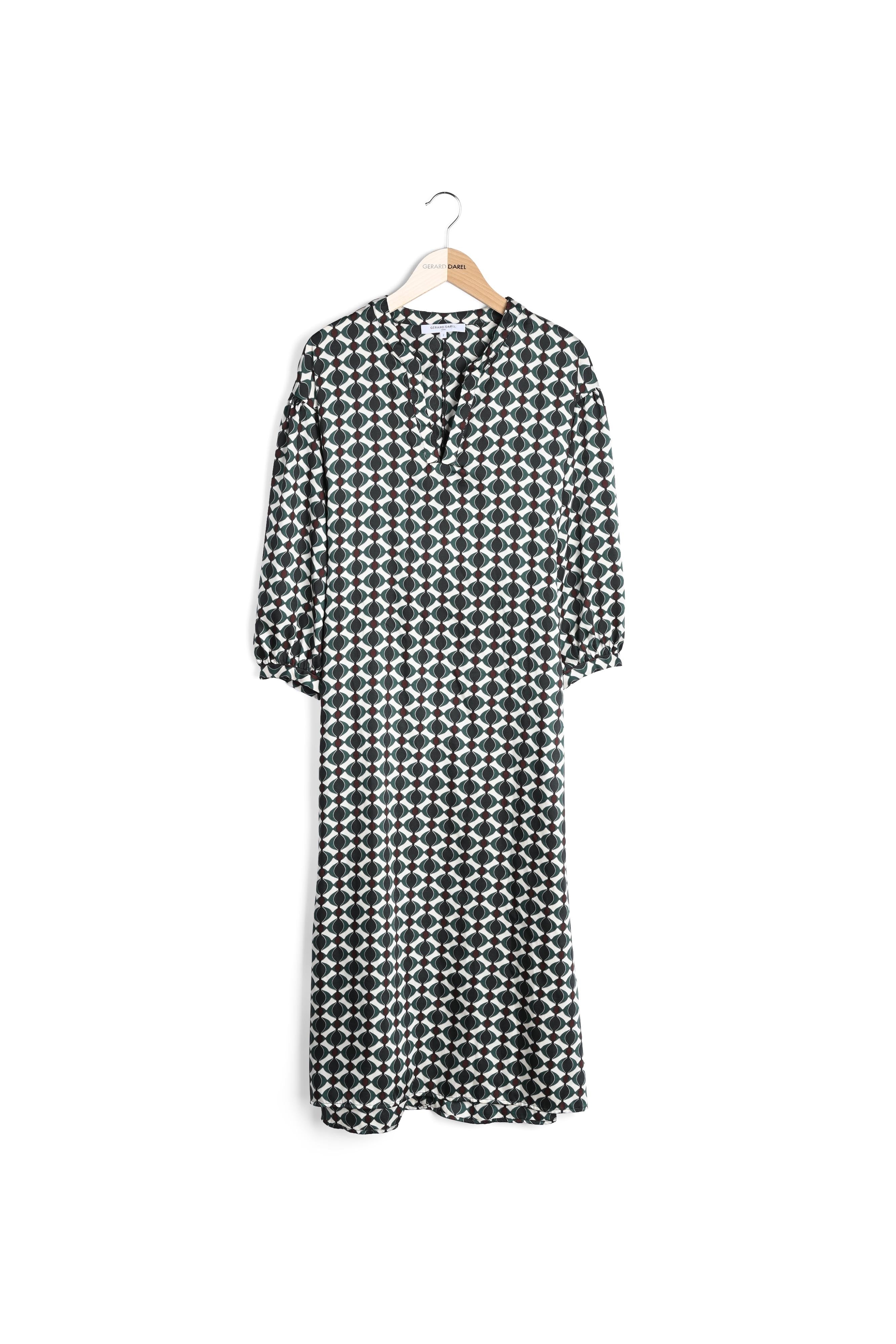 Robe longue à motifs géométriques - JULIAN Faume - seconde main