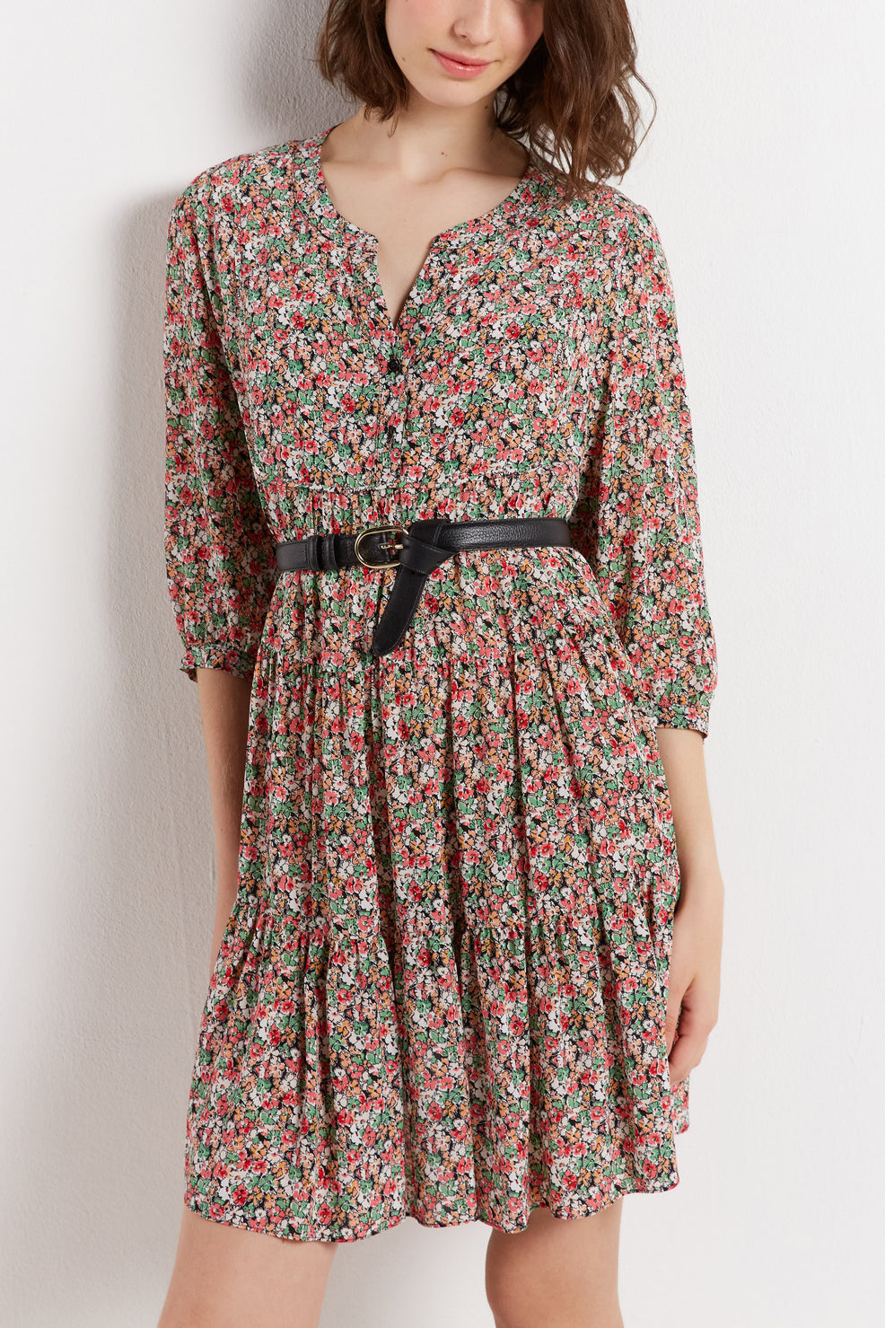 Robe fleurie à étages - JACOB Faume - seconde main