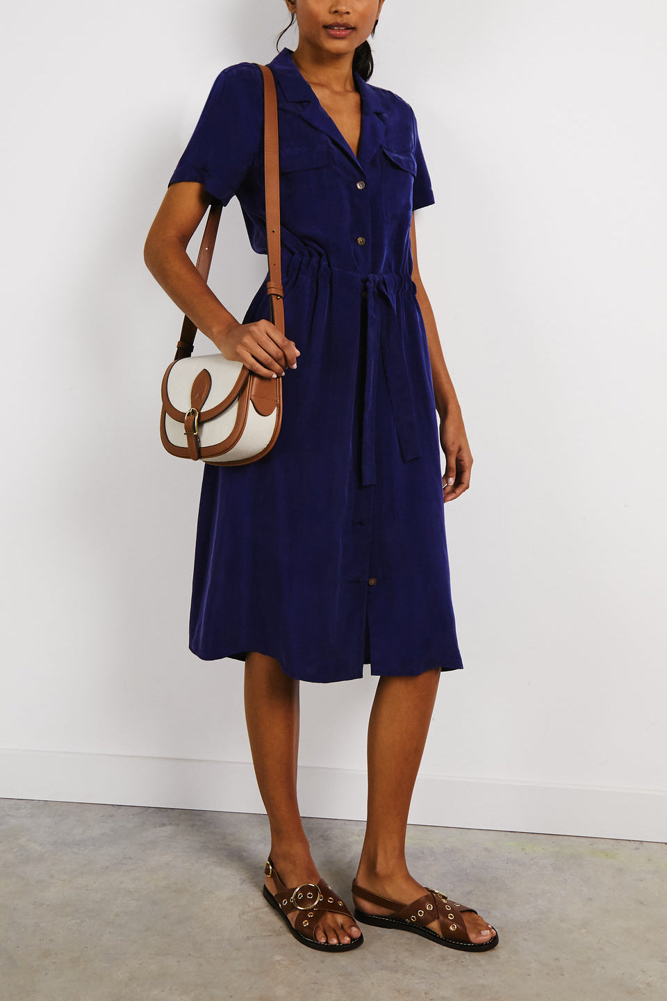 Robe chemise à manches courtes - JUSTINE Faume - seconde main