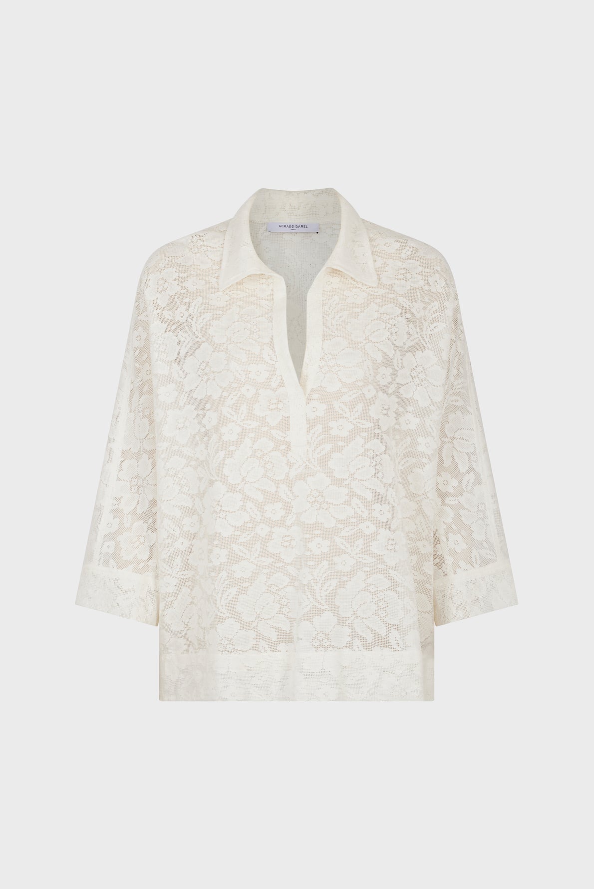 Blouse en dentelle de coton - CHARLES Faume - seconde main