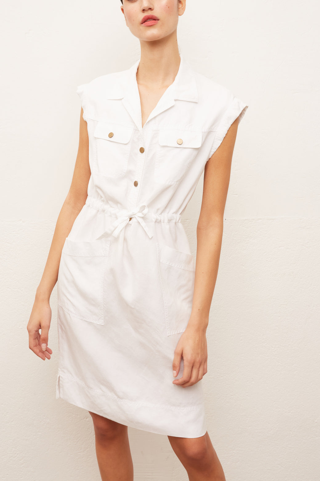 SOPHIE - Robe-chemise sans manches Faume - seconde main