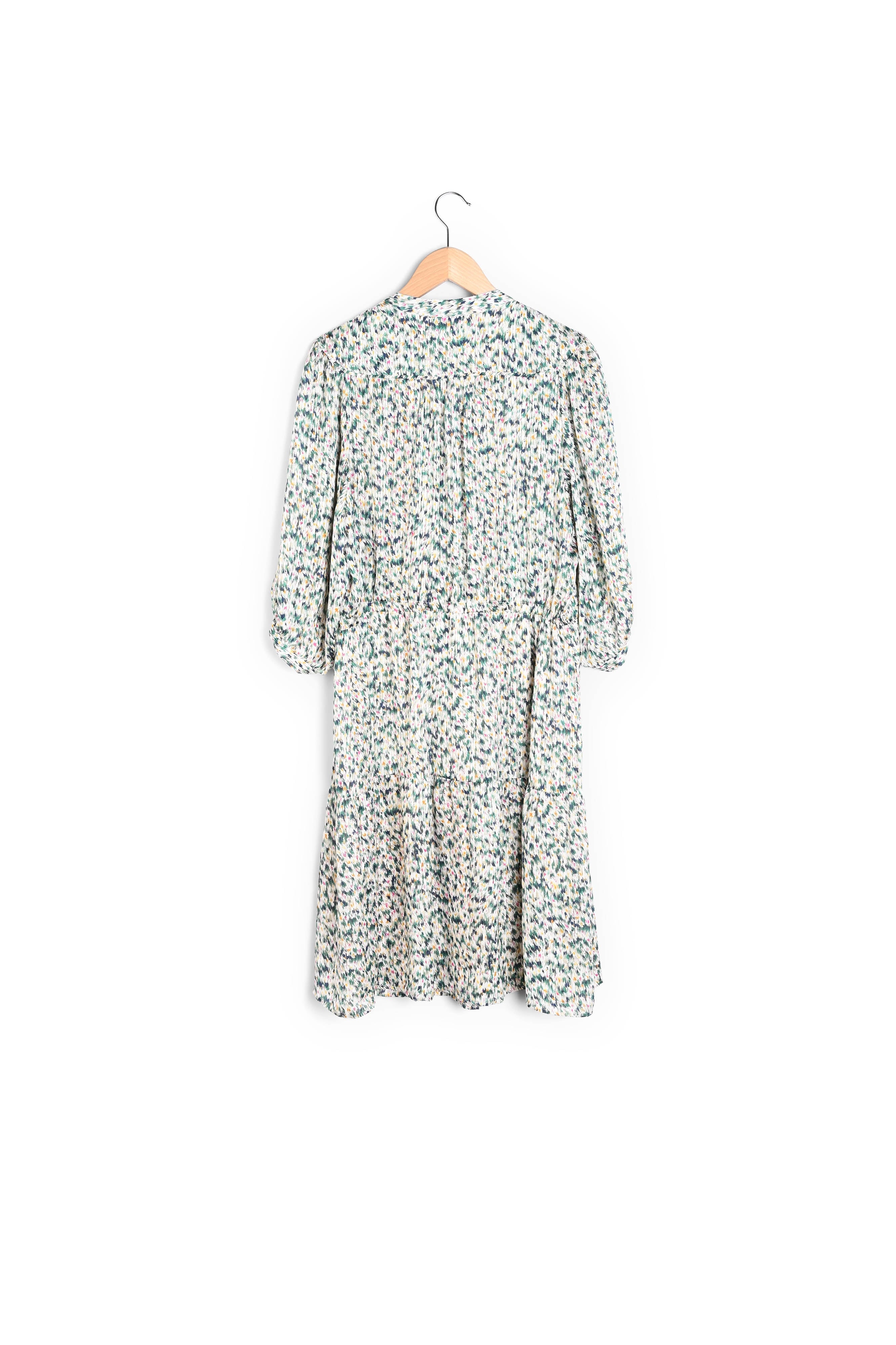 SUN - Robe courte nouée à imprimé fantaisie Faume - seconde main