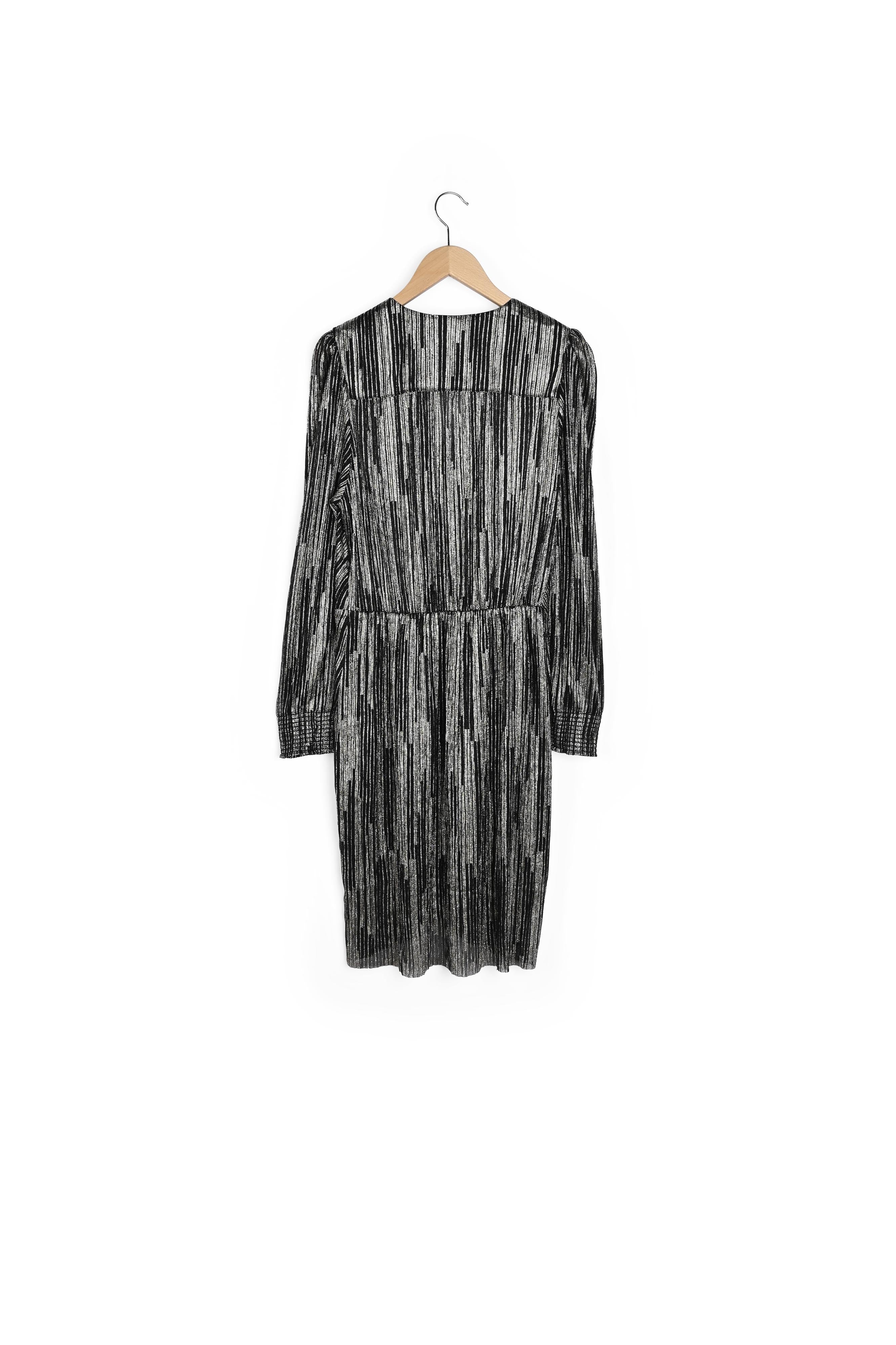 Robe de soirée en lurex bicolore - JUSTIN Faume - seconde main