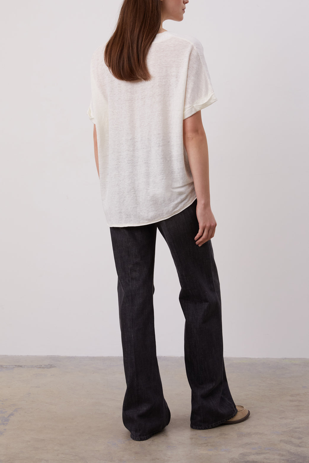T-Shirt oversize en lin - AGATHA Faume - seconde main
