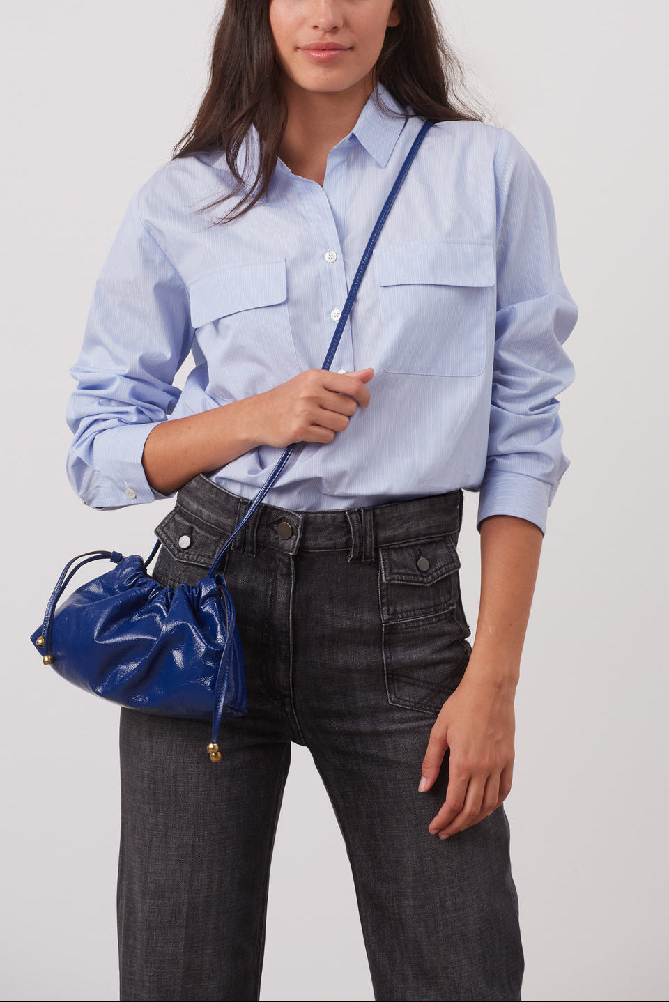Chemise en popeline rayée - CANELLE Faume - seconde main