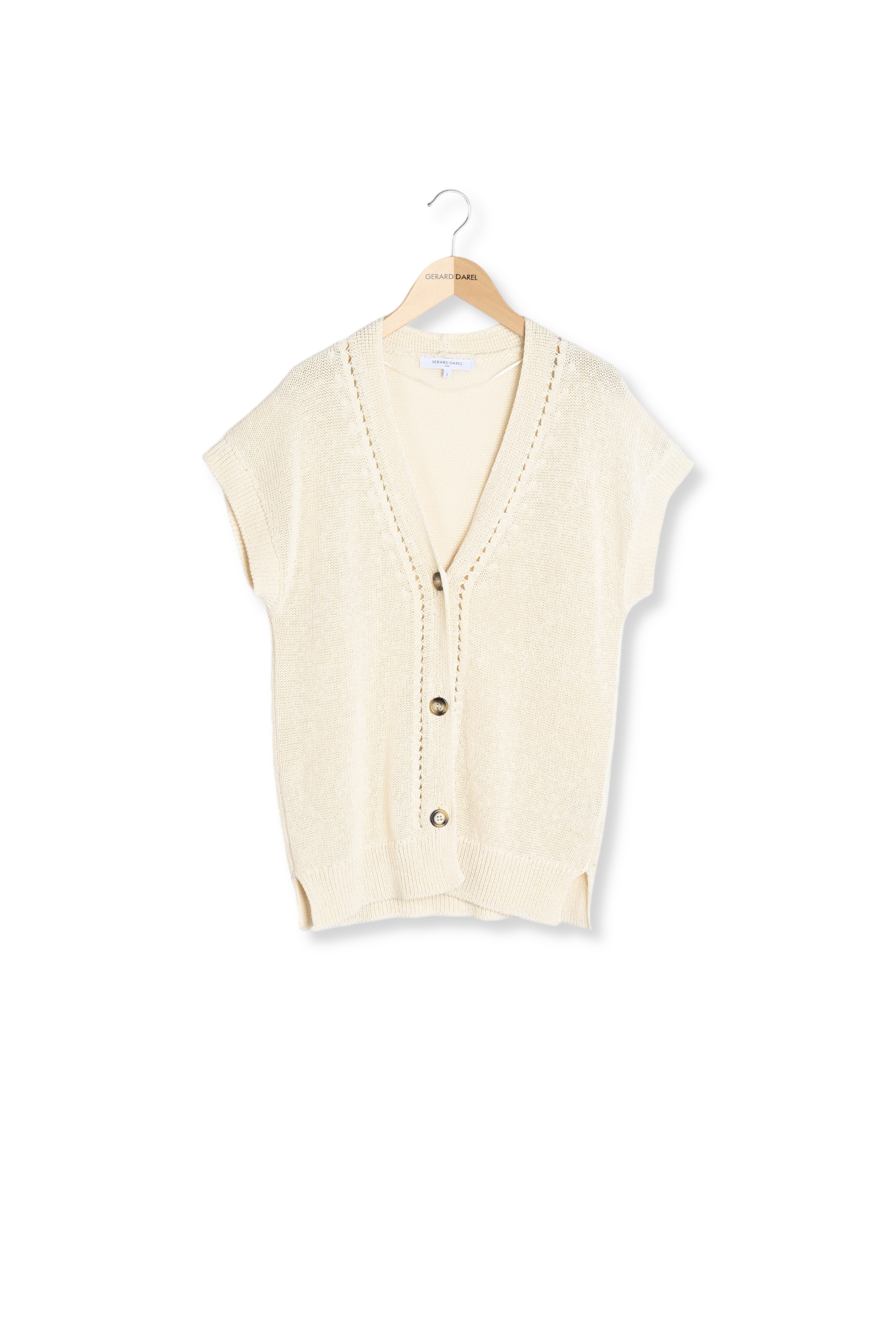 Gilet sans manche et boutons fantaisies - LASSINE Faume - seconde main