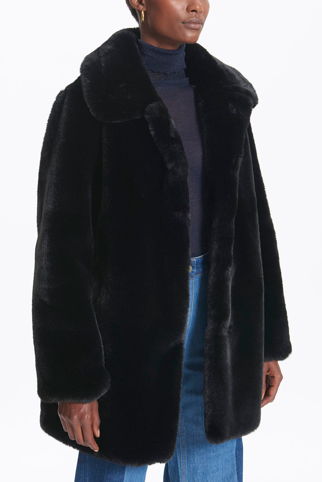 PIANA - Manteau court en fausse fourrure Faume - seconde main