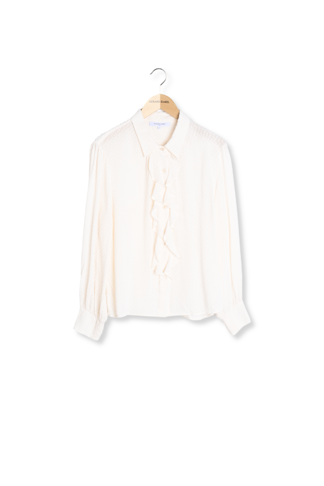 Chemise en jacquard à jabots - ADELE Faume - seconde main