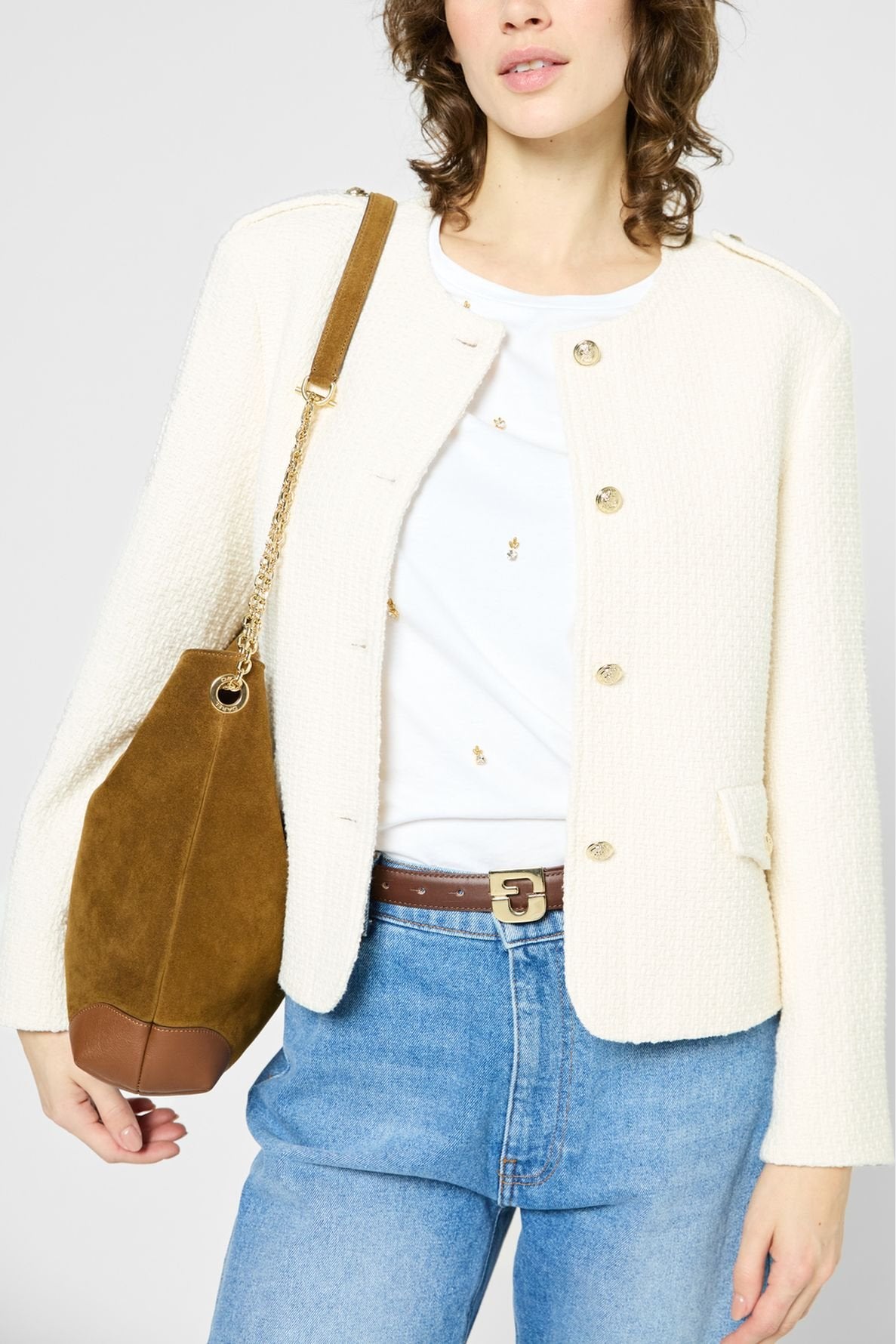 Veste en tweed uni - RONIE Faume - seconde main