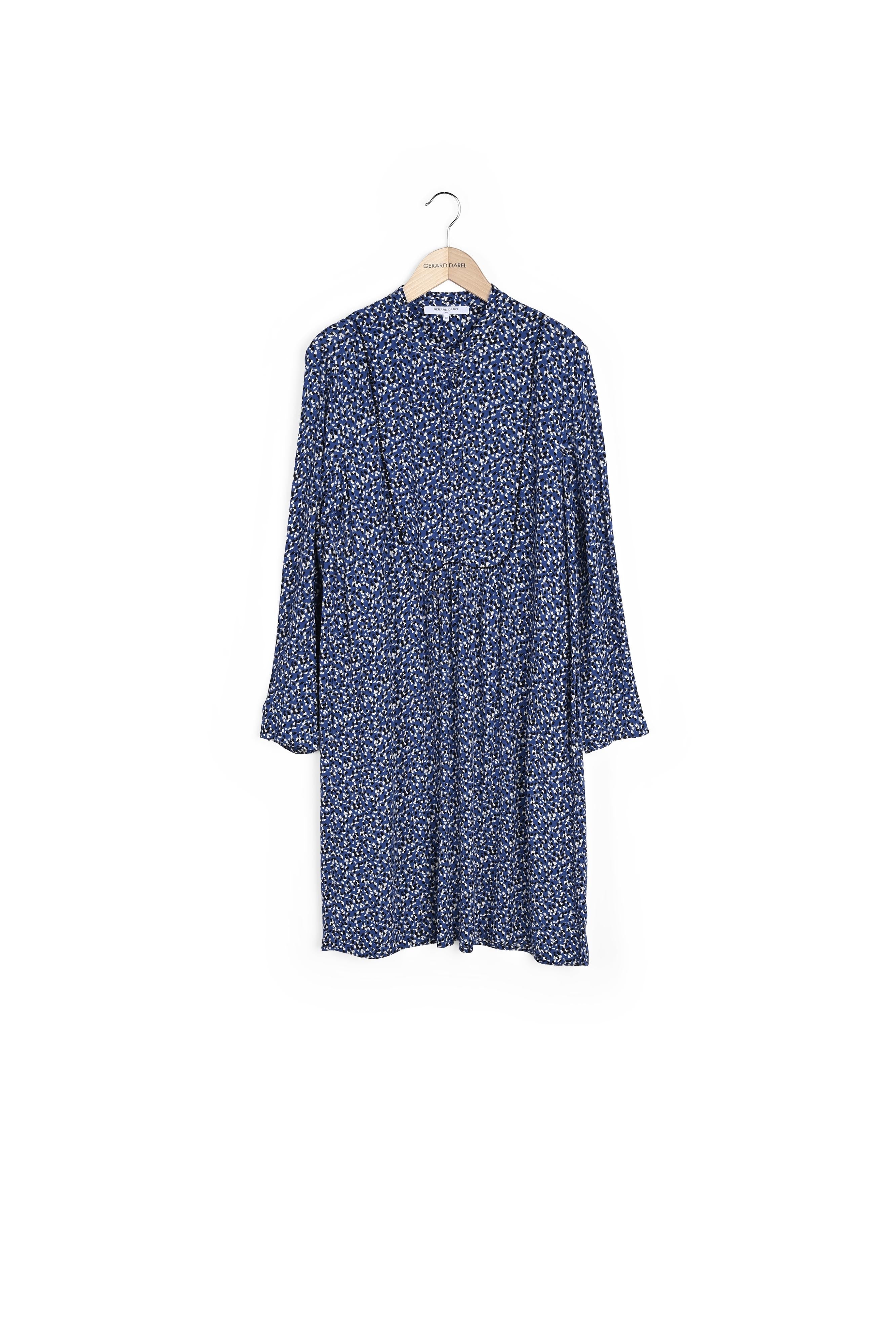 SANTINA - Robe en crêpe de viscose imprimé Faume - seconde main