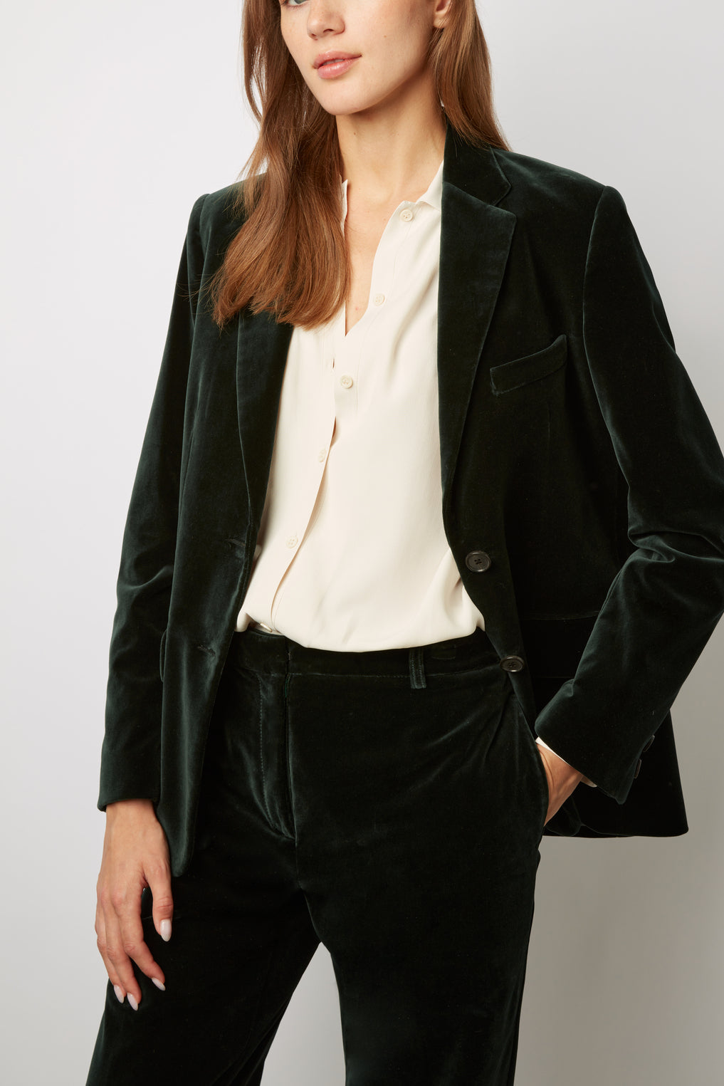 Veste de tailleur en velours - NORIANE Faume - seconde main