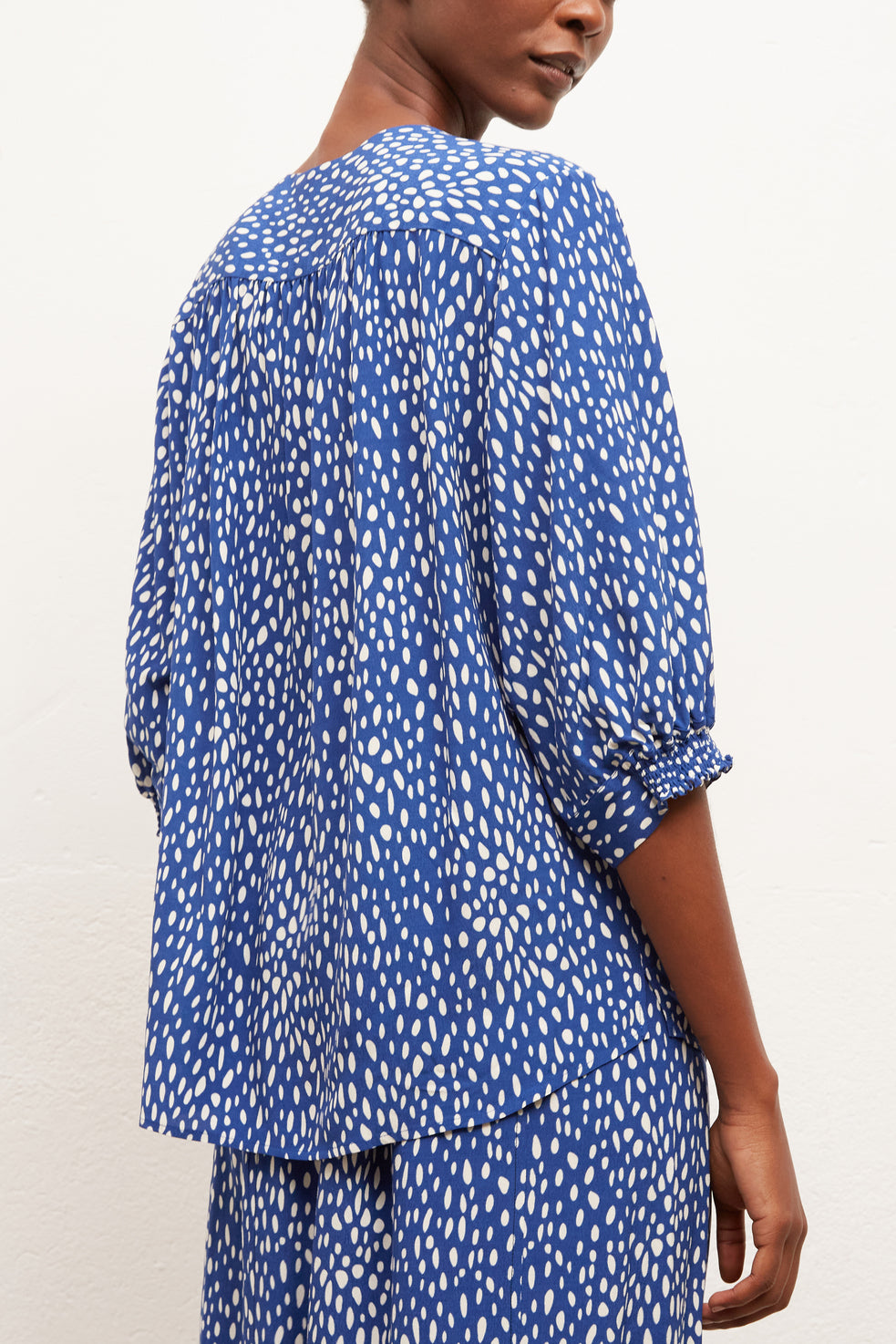 NOELAN - Blouse fluide à pois Faume - seconde main