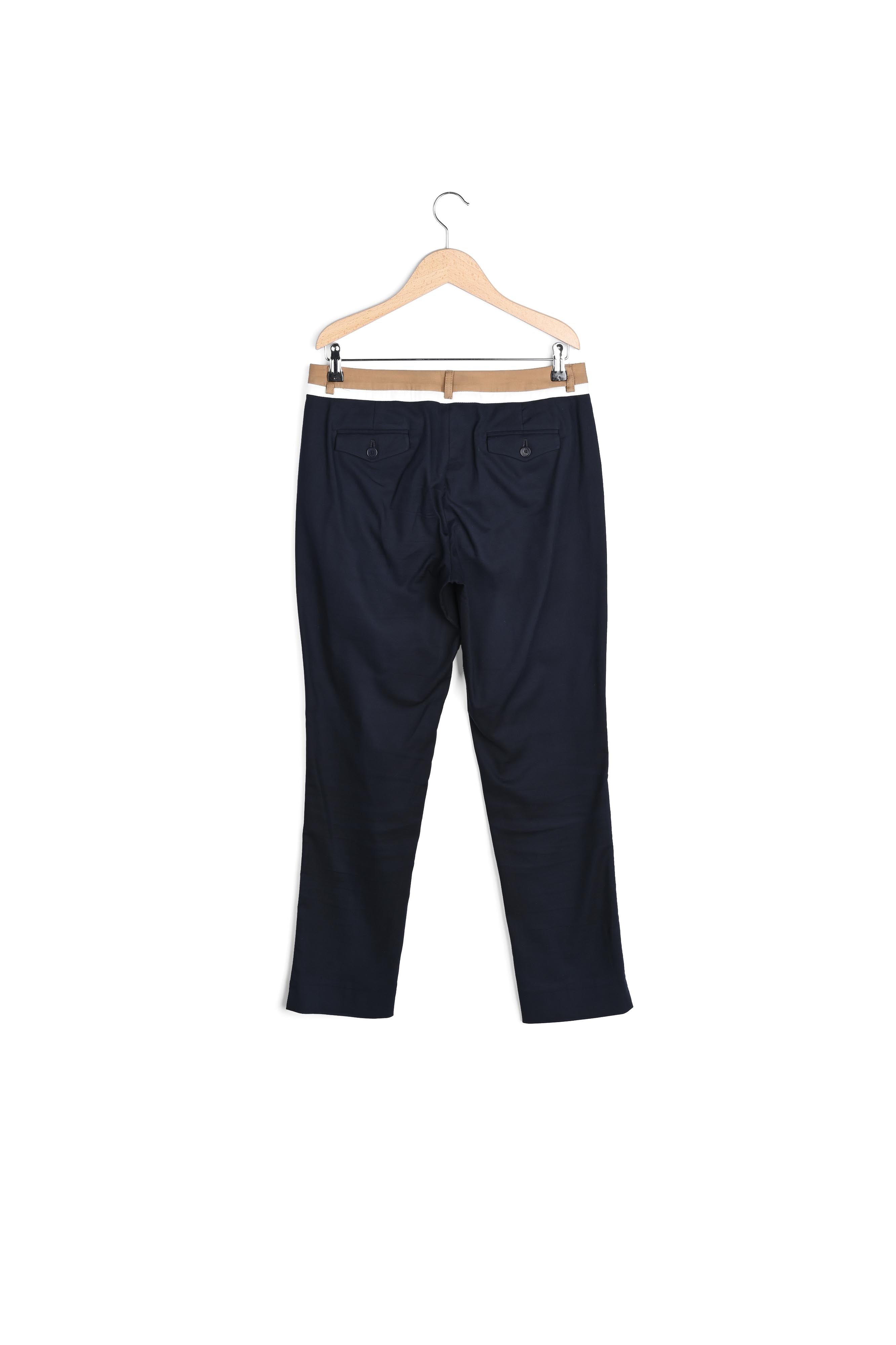 MARILYS - Pantalon droit 7/8 en coton tricolore Faume - seconde main
