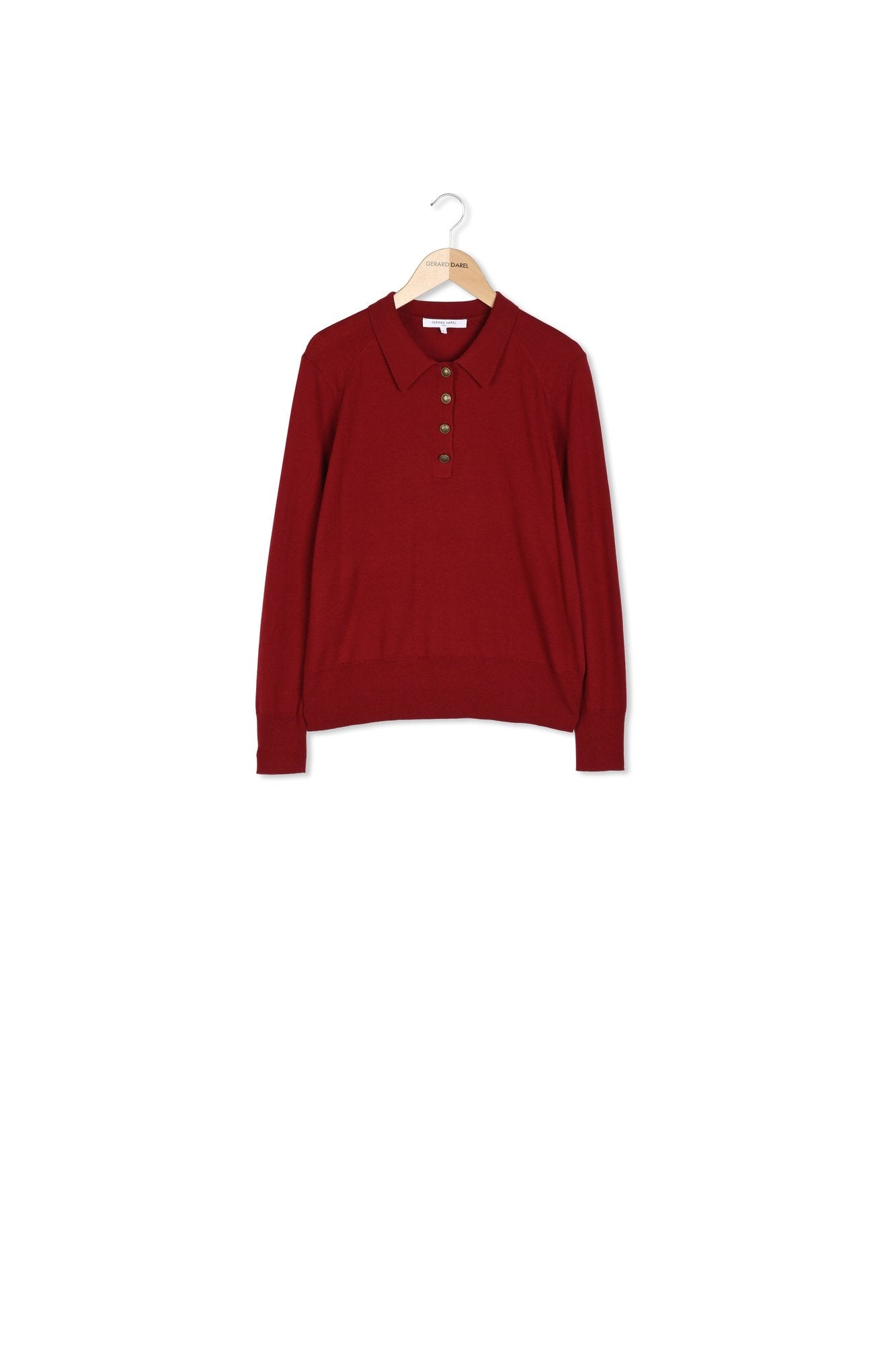 SACHA - Pull polo en laine et cachemire Faume - seconde main