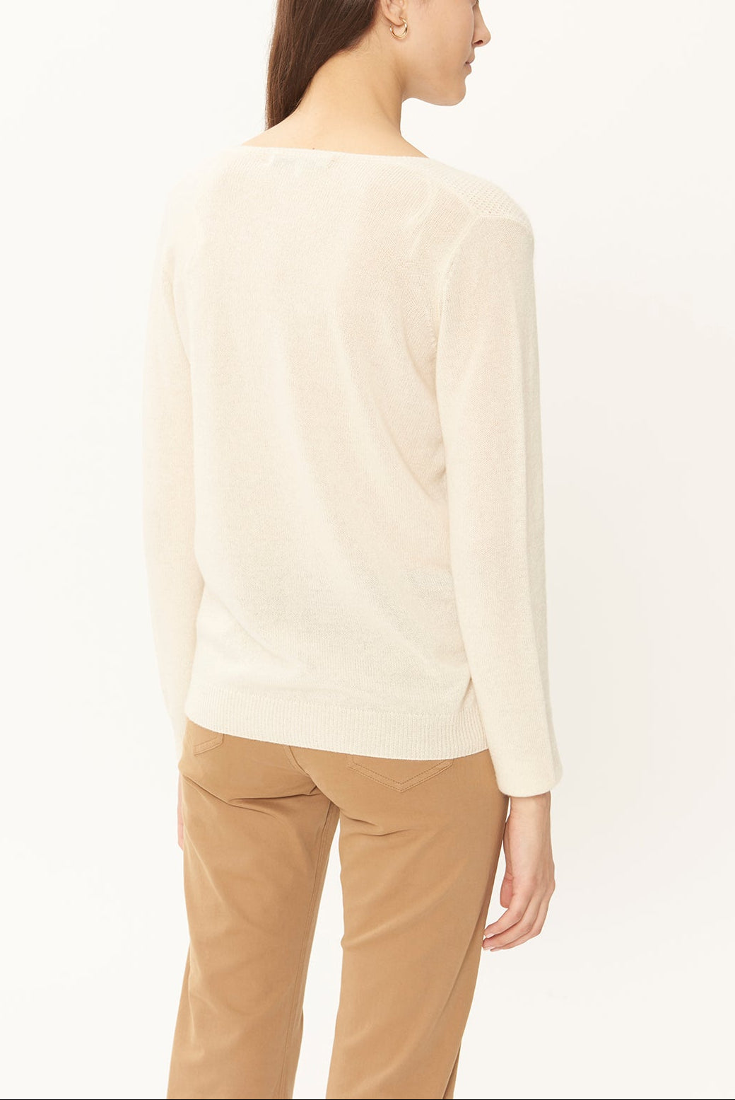 SHEILBY - Pull V en cachemire Faume - seconde main