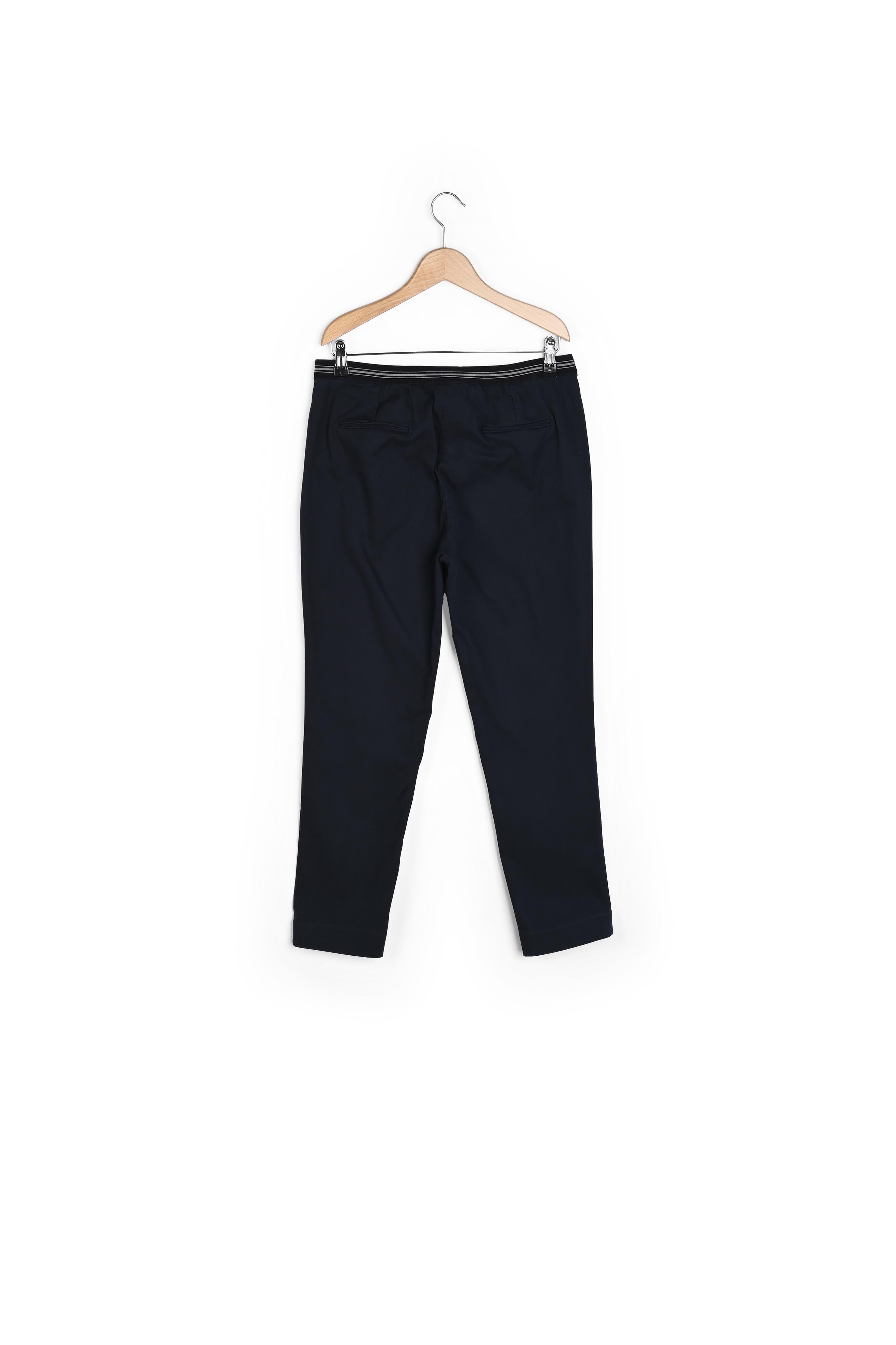 Pantalon droit en coton et dos élastiqué - ELGA Faume - seconde main