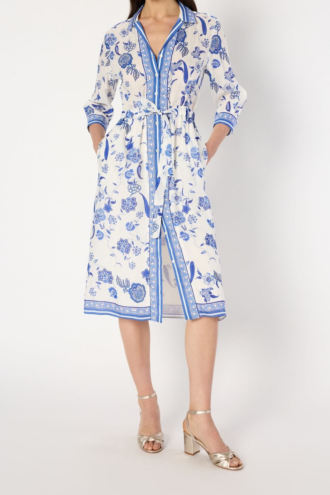 Robe chemise imprimée - POLETTE Faume - seconde main