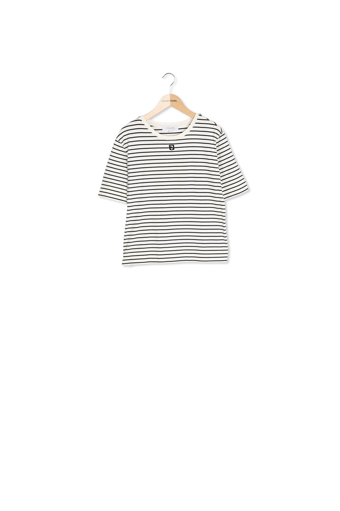 T-shirt ample rayé en coton - GHISLAINE Faume - seconde main