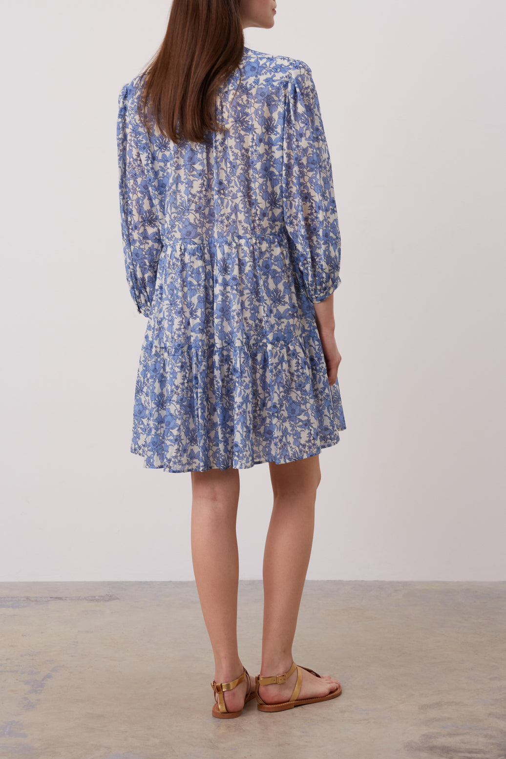 Robe courte en coton à fleurs - JAUFREY Faume - seconde main