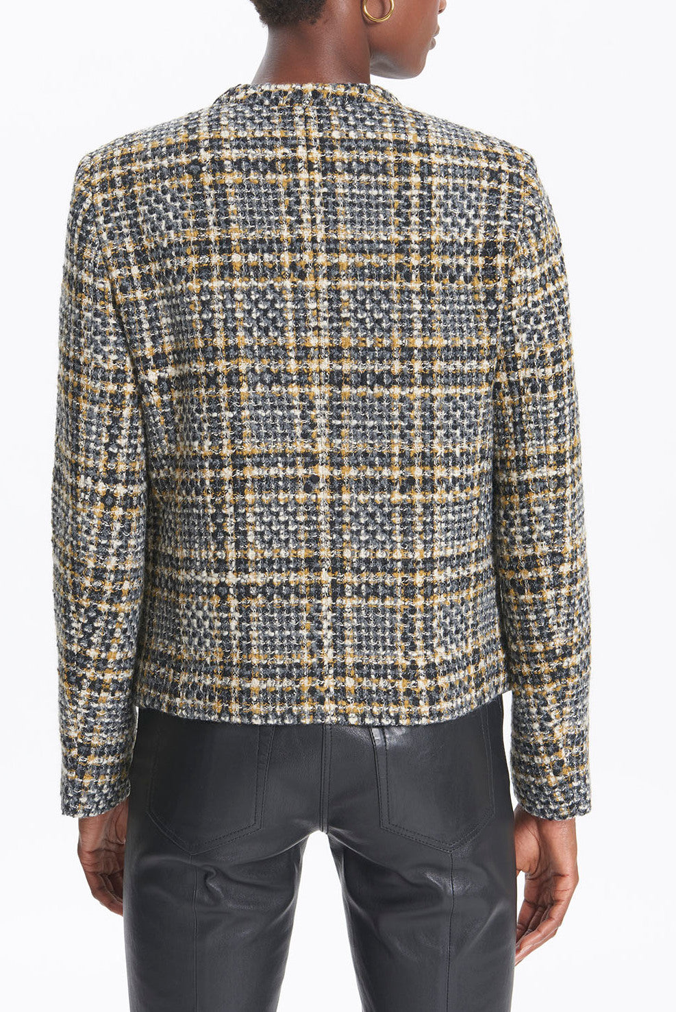 VIOLETTE - Veste en tweed coloré Faume - seconde main