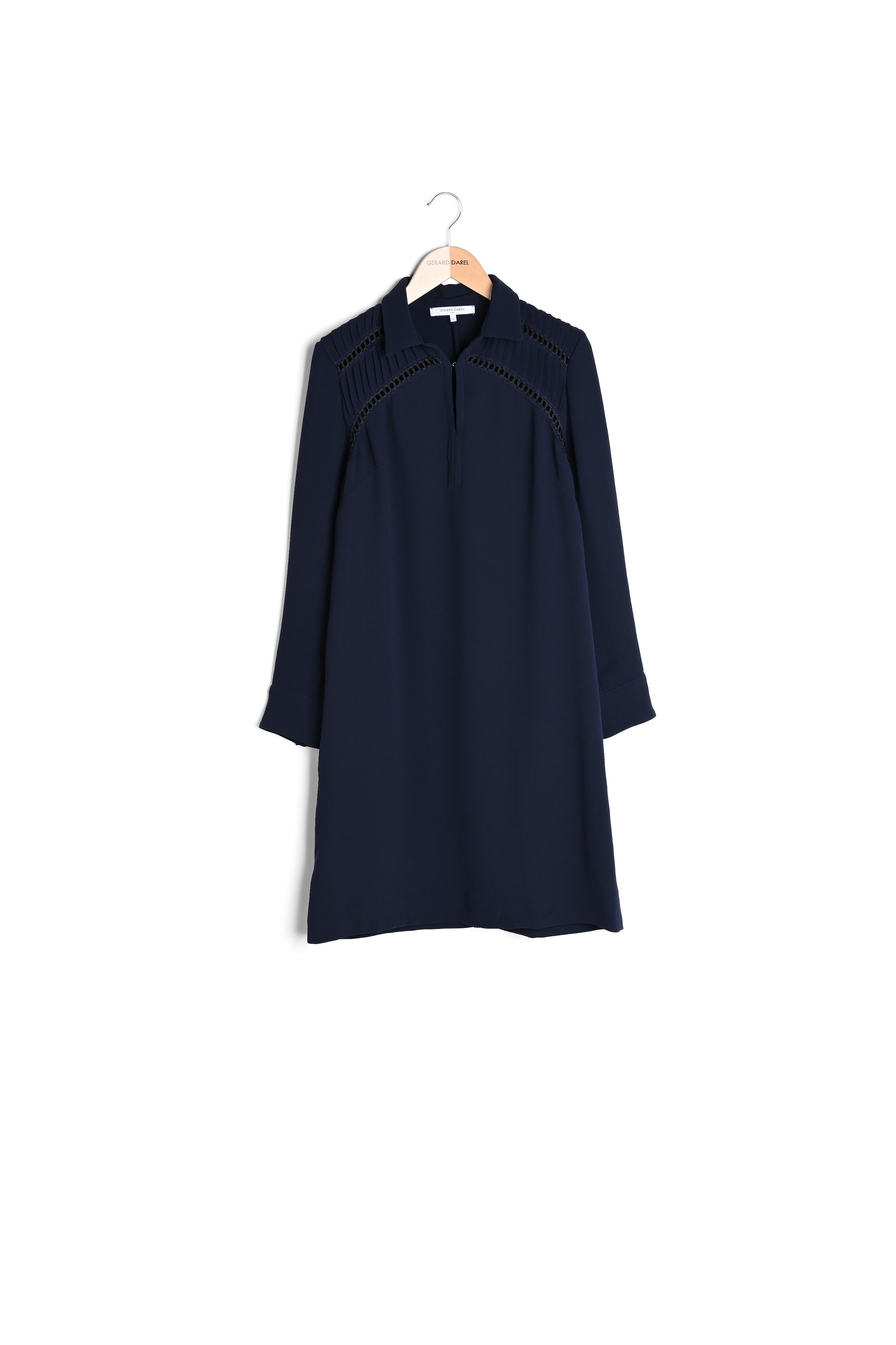 DAENA - Robe en crêpe et broderie Faume - seconde main