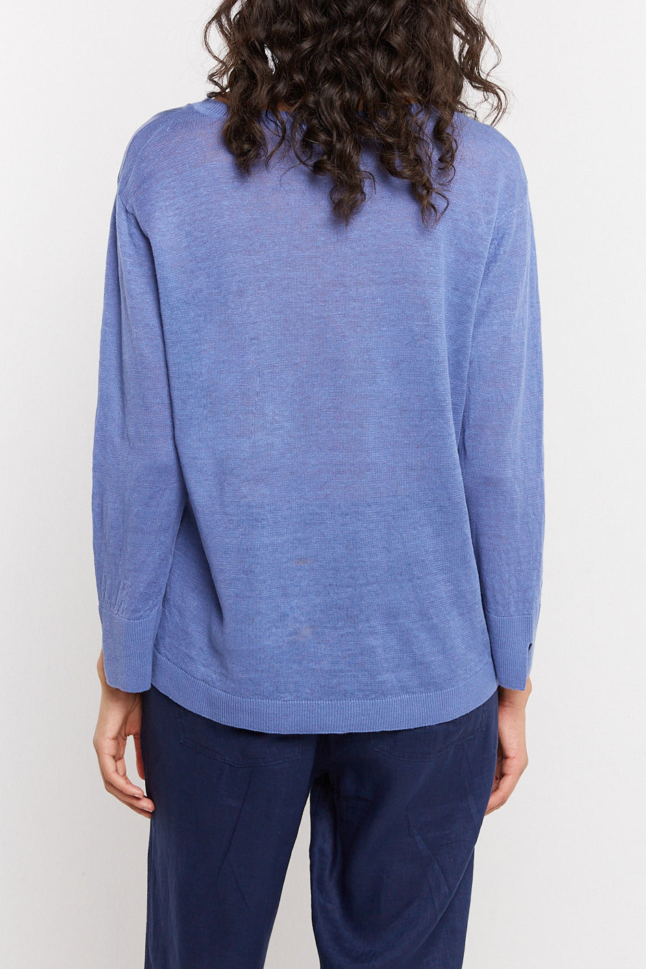 Pull V en lin et soie - LILLO Faume - seconde main