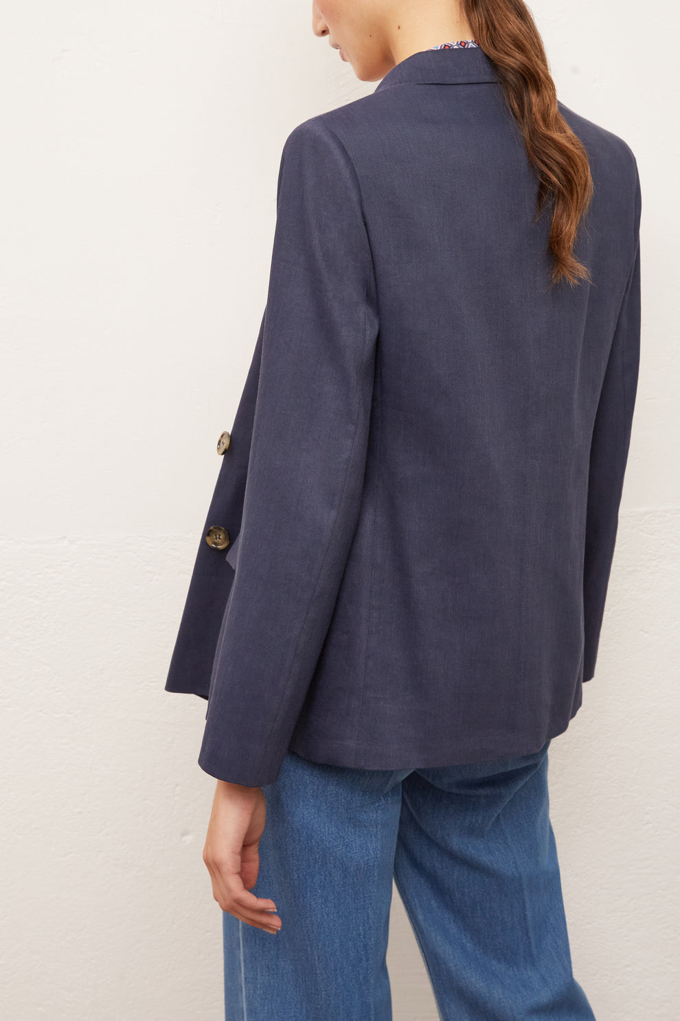 AMANDA - Veste de blazer en lin mélangé Faume - seconde main