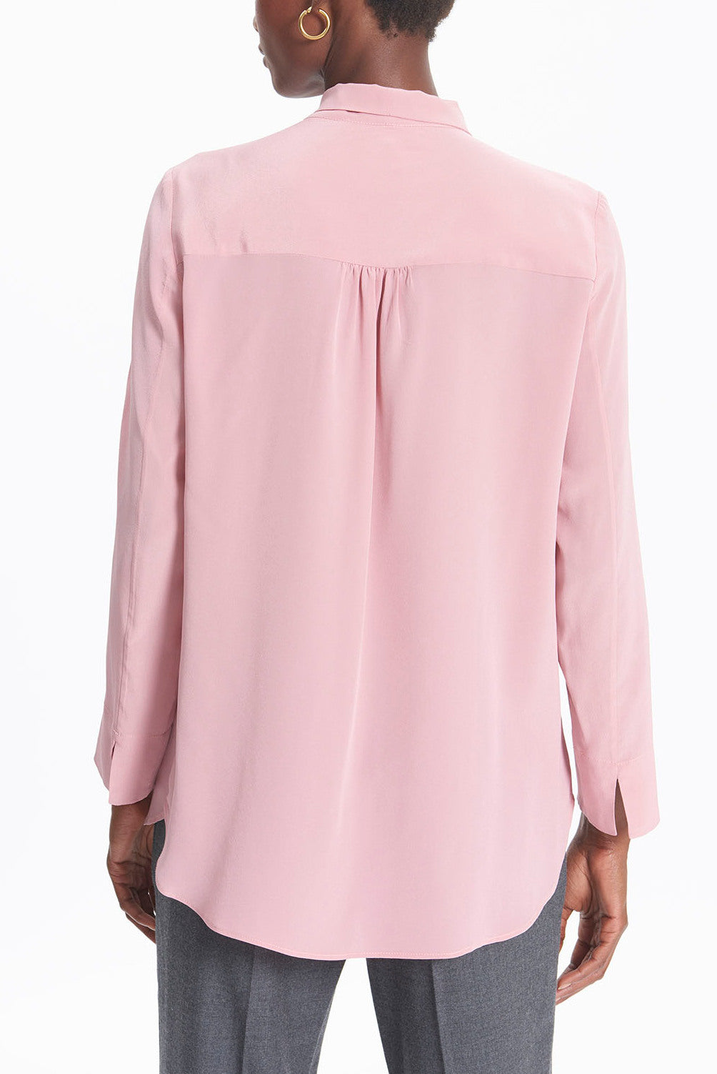 MADDIE - Blouse en soie lavallière Faume - seconde main