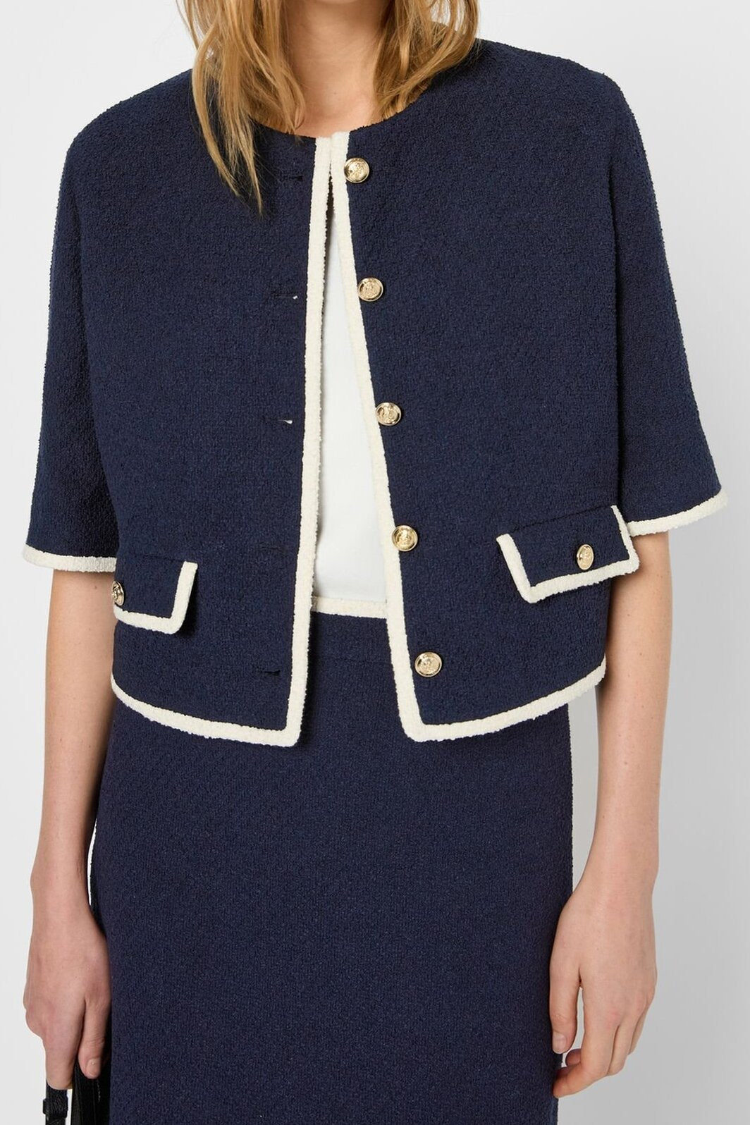 Veste courte esprit tweed - RELINA Faume - seconde main