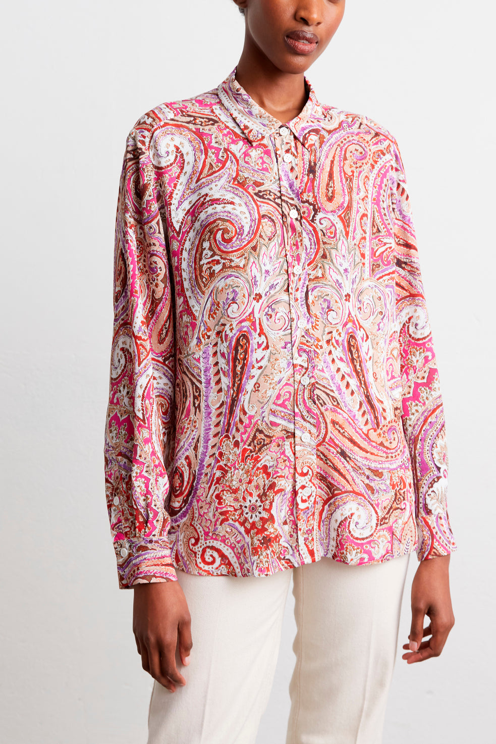 Chemise fluide à imprimé cachemire - CONSTANT Faume - seconde main