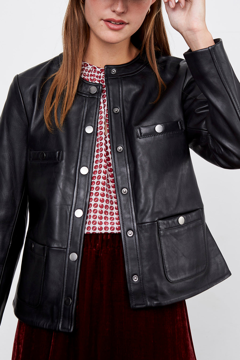 NIKY - Veste en cuir d'agneau Faume - seconde main