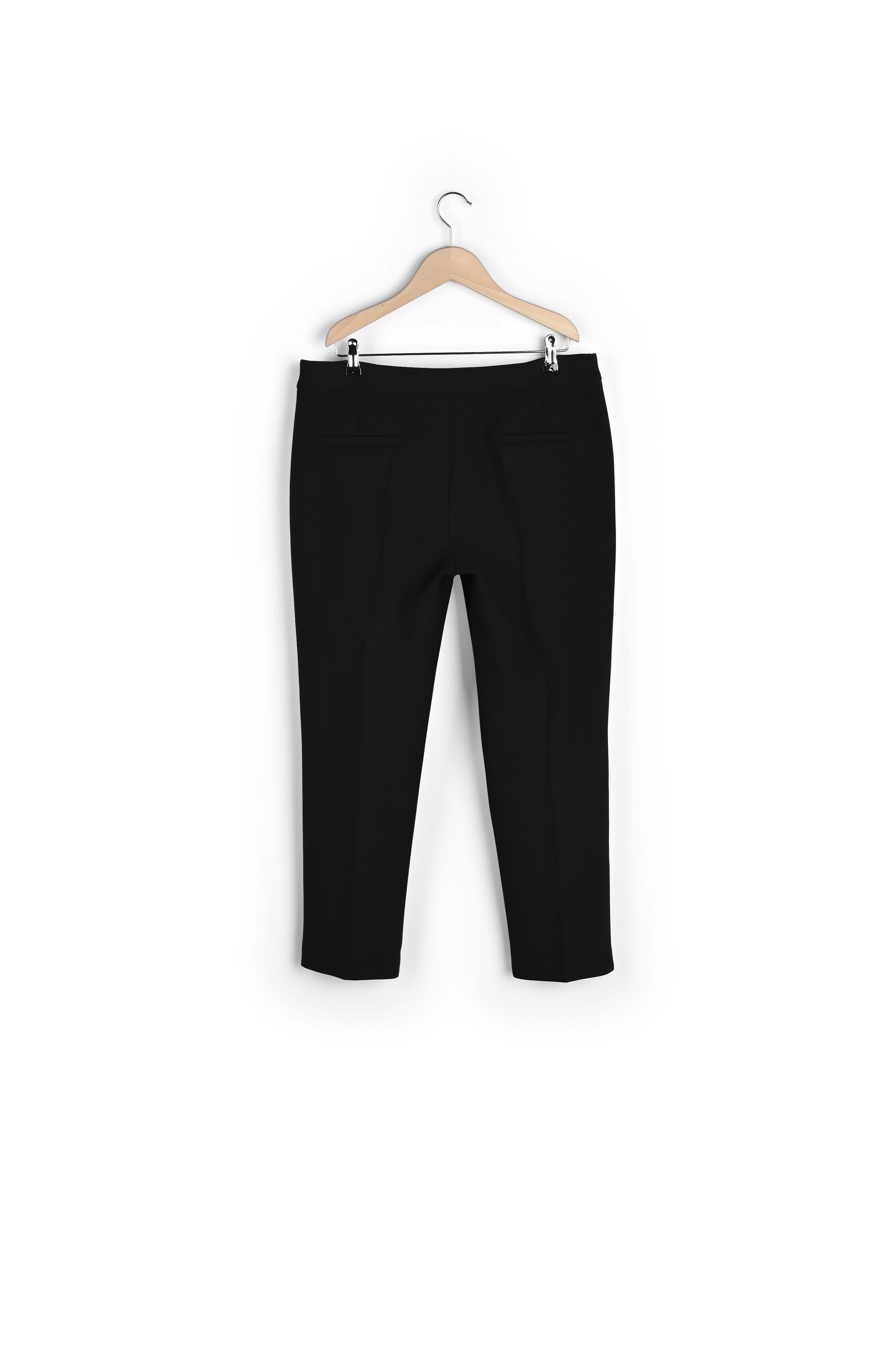 Lucie - Pantalon 7/8 en crêpe Stretch Faume - seconde main