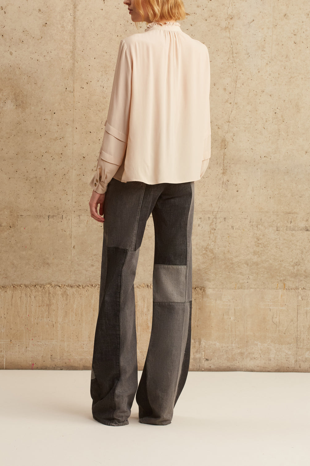 Chemise en crêpe fluide esprit bohème - CÉLESTINE Faume - seconde main