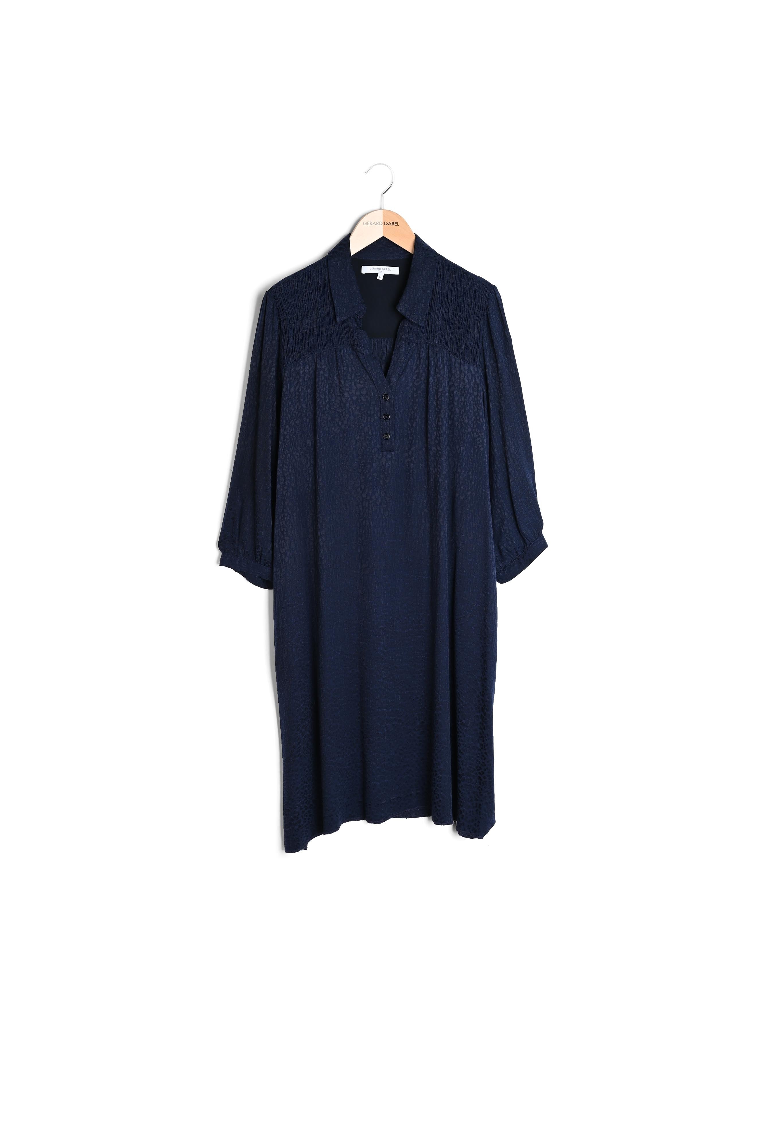 Robe soyeuse avec motif léopard ton sur ton - JANELLE Faume - seconde main