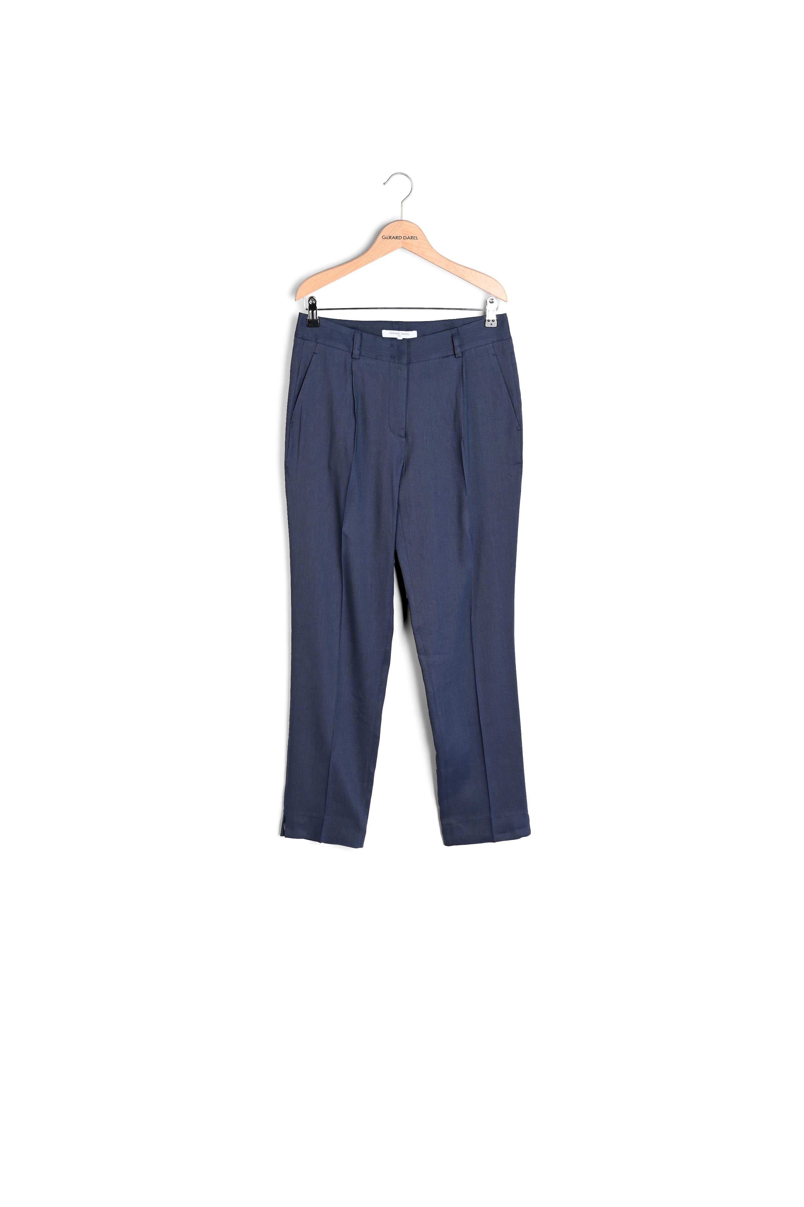 MONICA - Pantalon droit 7/8 en lin mélangé Faume - seconde main