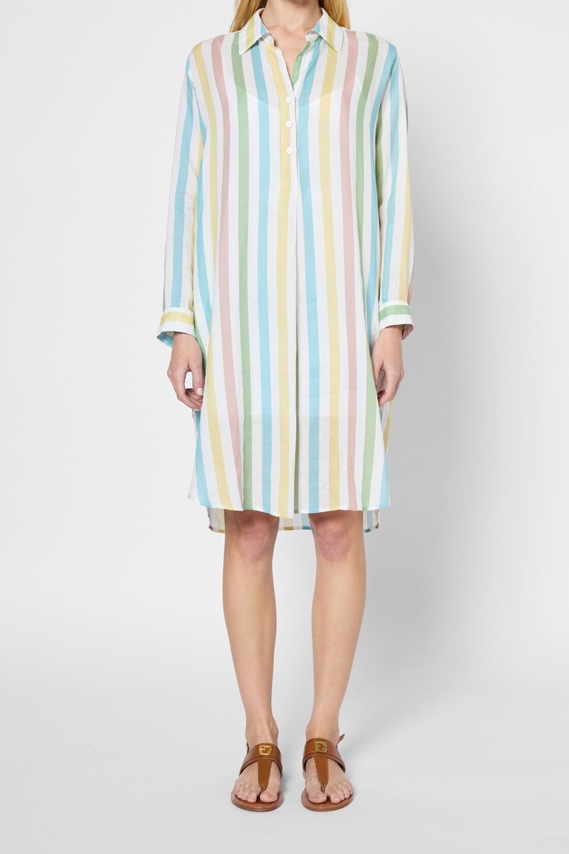 Robe chemise à rayures multico - PINELOPI Faume - seconde main